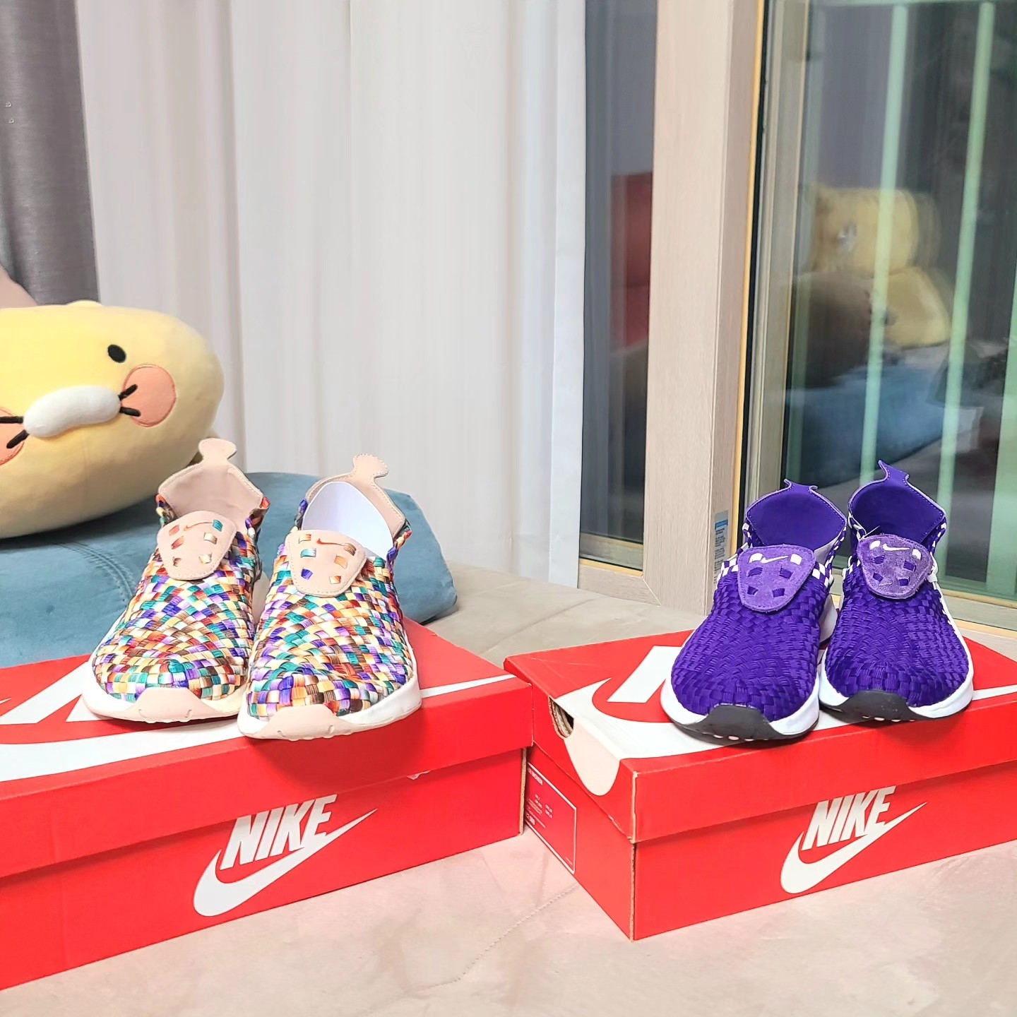 Nike Air Woven Fossil Stone 착용 스타일 - 2
