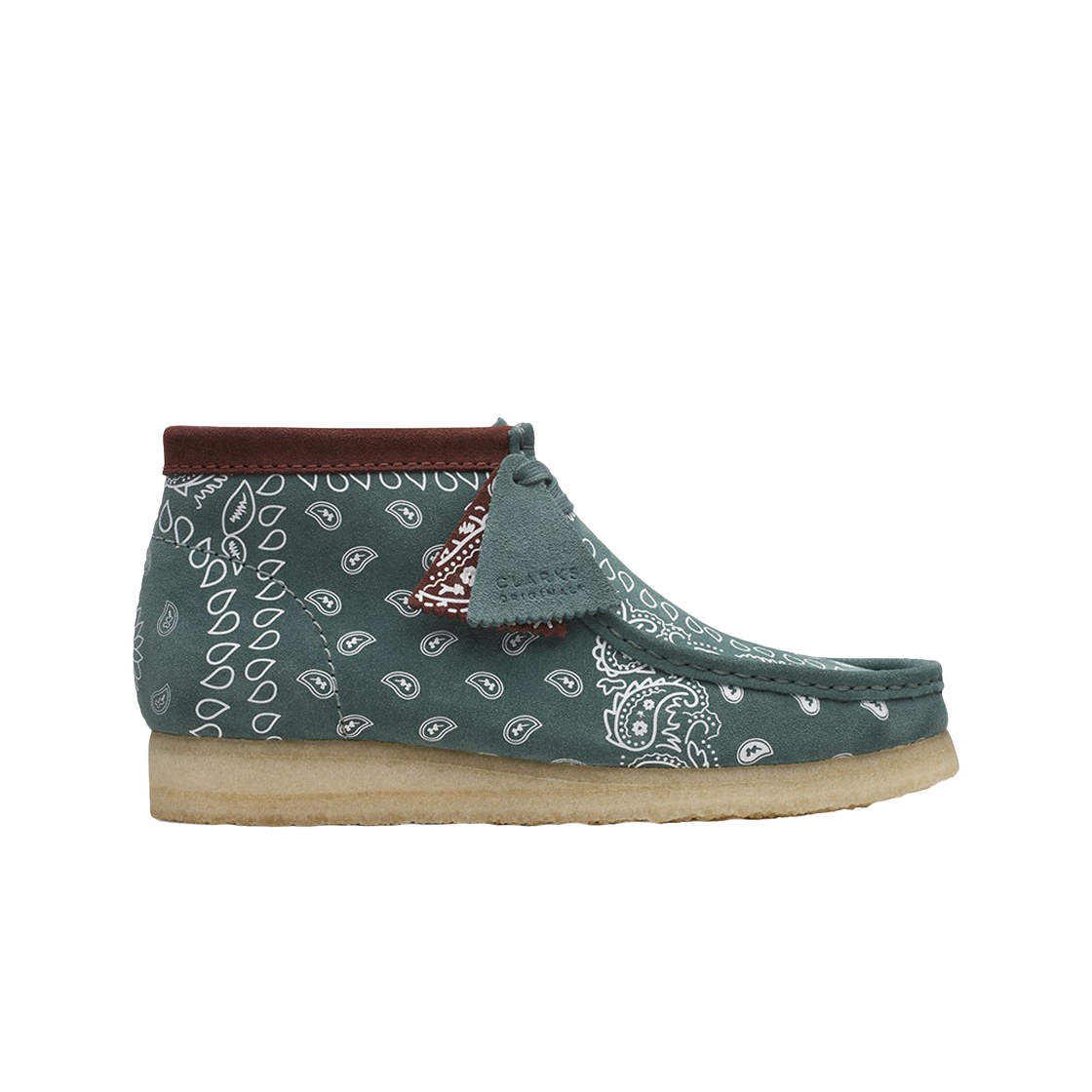 클락스 왈라비 부츠 그린 페이즐리(Clarks Wallabee Boot Green Paisley)