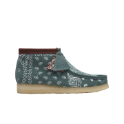 Clarks Wallabee Boot Green Paisley