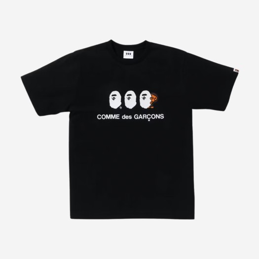 베이프 x 꼼데가르송 오사카 베이비 마일로 #1 티셔츠 블랙