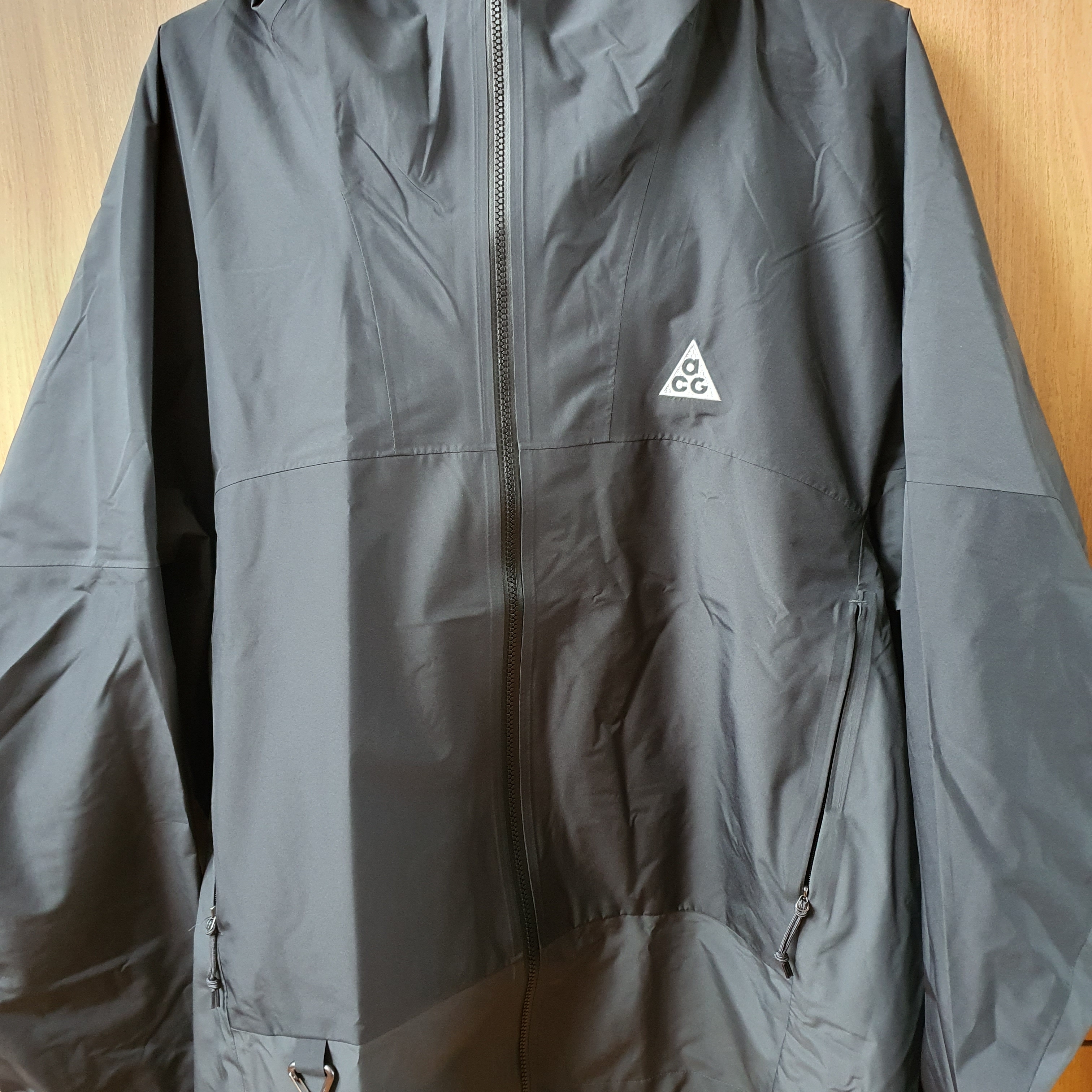 Nike ACG Storm-Fit ADV Cascade Rains Full Zip Shell Jacket Off Noir - US/EU 착용 스타일
