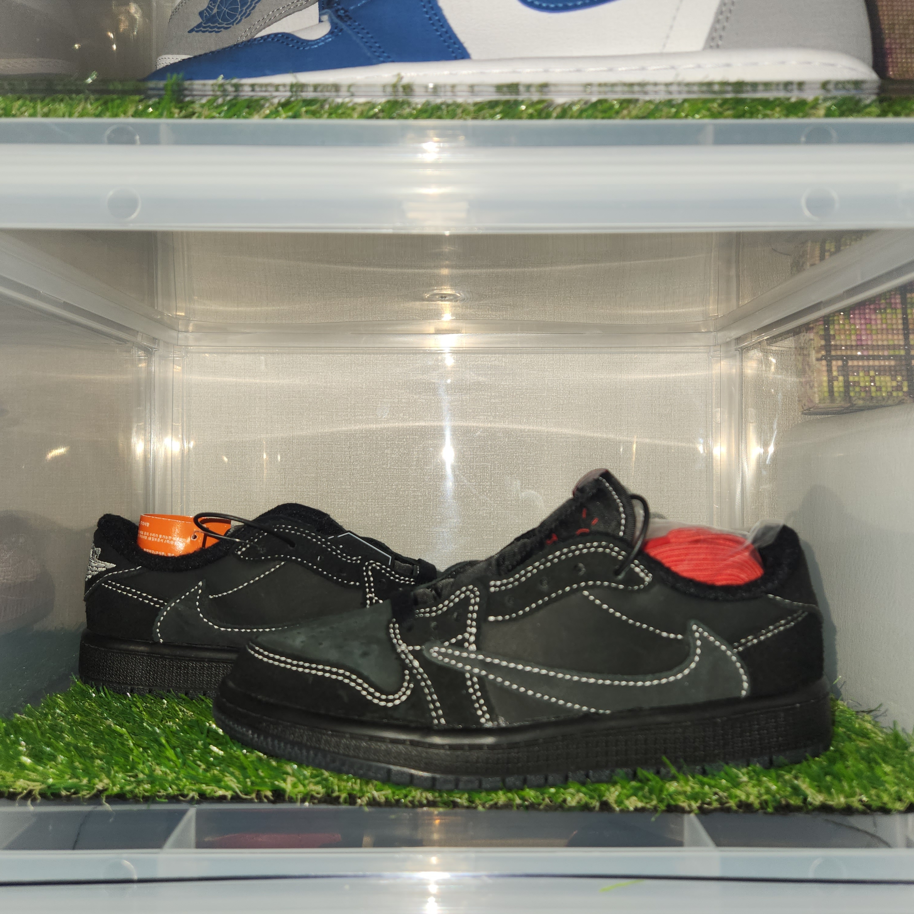 (PS) Jordan 1 x Travis Scott Retro Low OG SP Black Phantom 착용 스타일