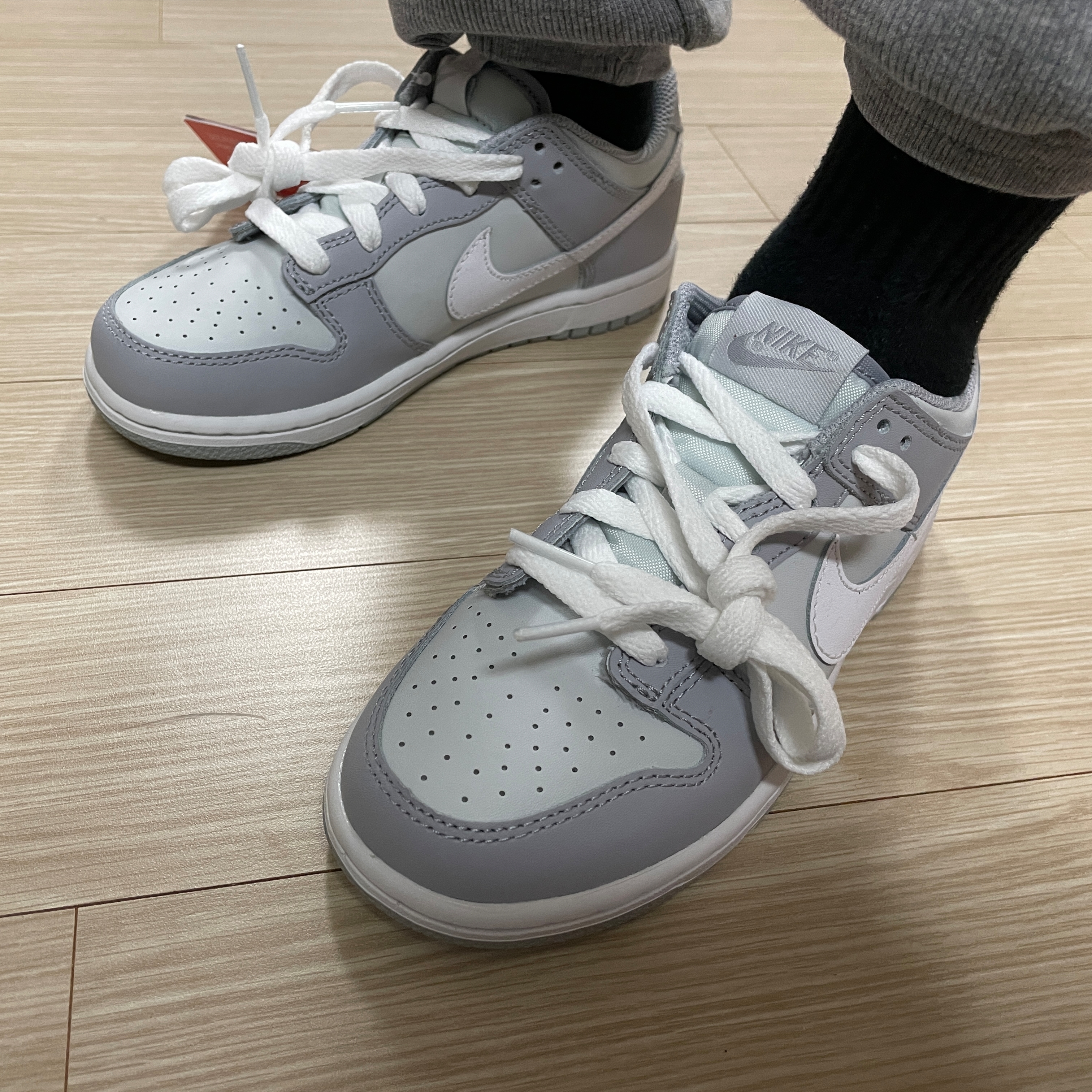 (PS) Nike Dunk Low Wolf Grey 착용 스타일