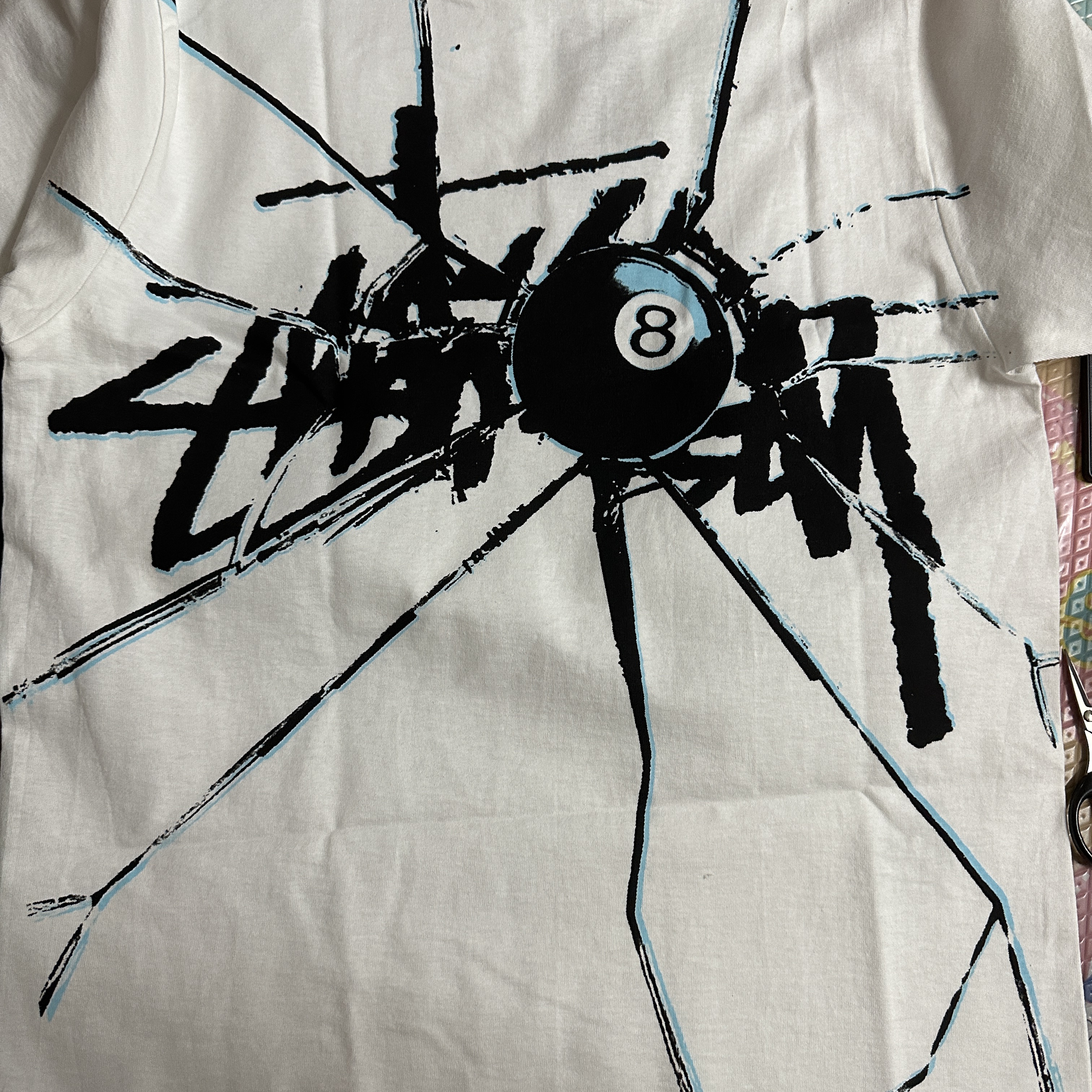 Stussy Shattered T-Shirt White 착용 스타일
