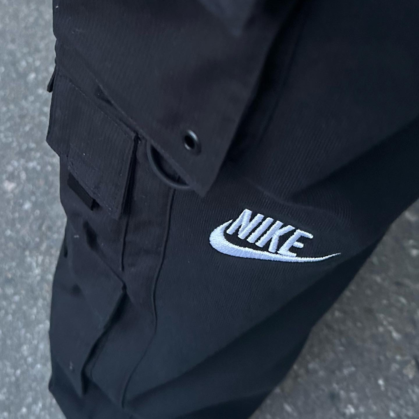 Nike x Peaceminusone LS T-Shirt Black (DR0098-010), Nike x Peaceminusone Wide Pants Black (DR0096-010) 착용 스타일 - 2