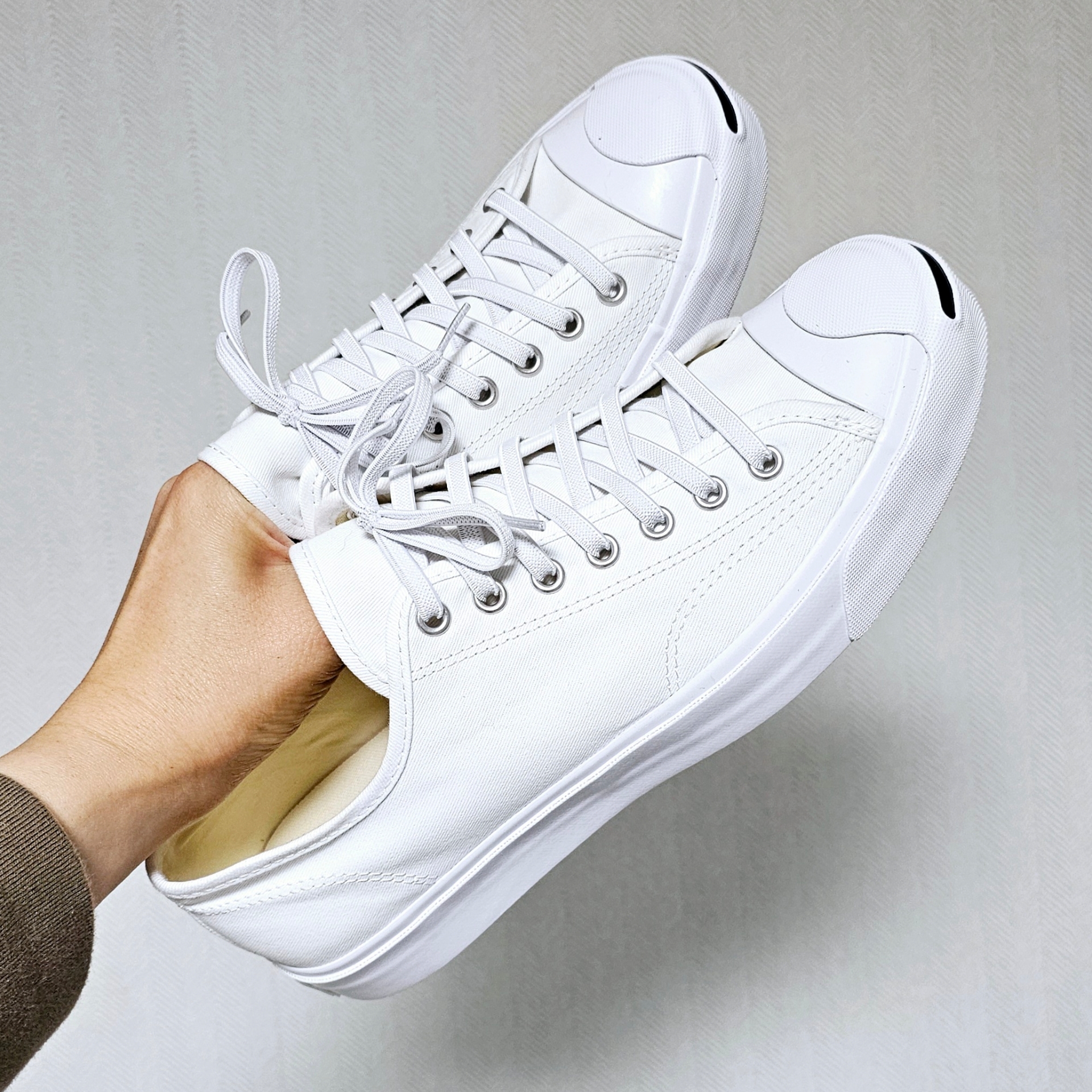 Converse Jack Purcell Ox White 착용 스타일