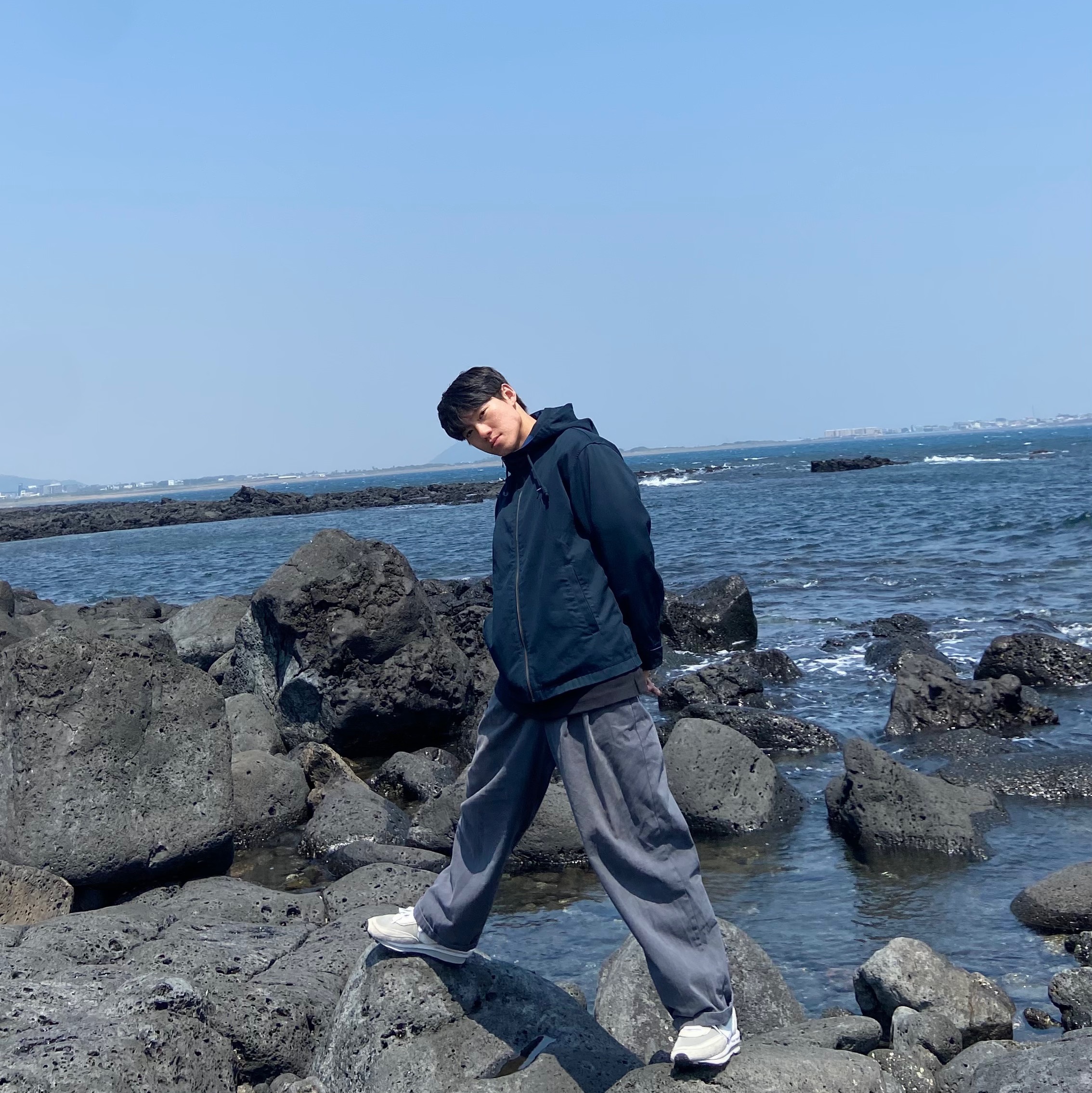 Nike x Sacai x Fragment LDWaffle Light Smoke Grey 착용 스타일