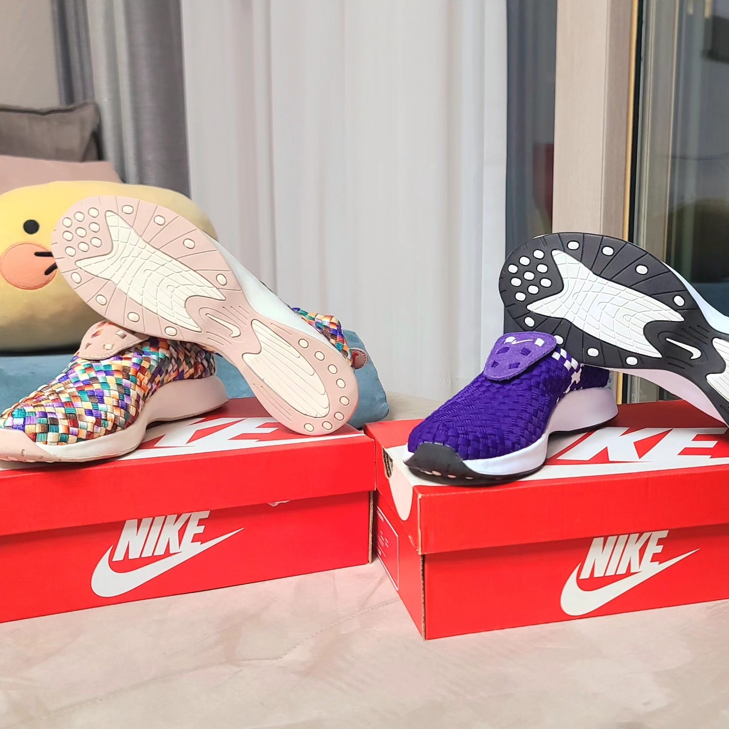 Nike Air Woven Fossil Stone 착용 스타일 - 3