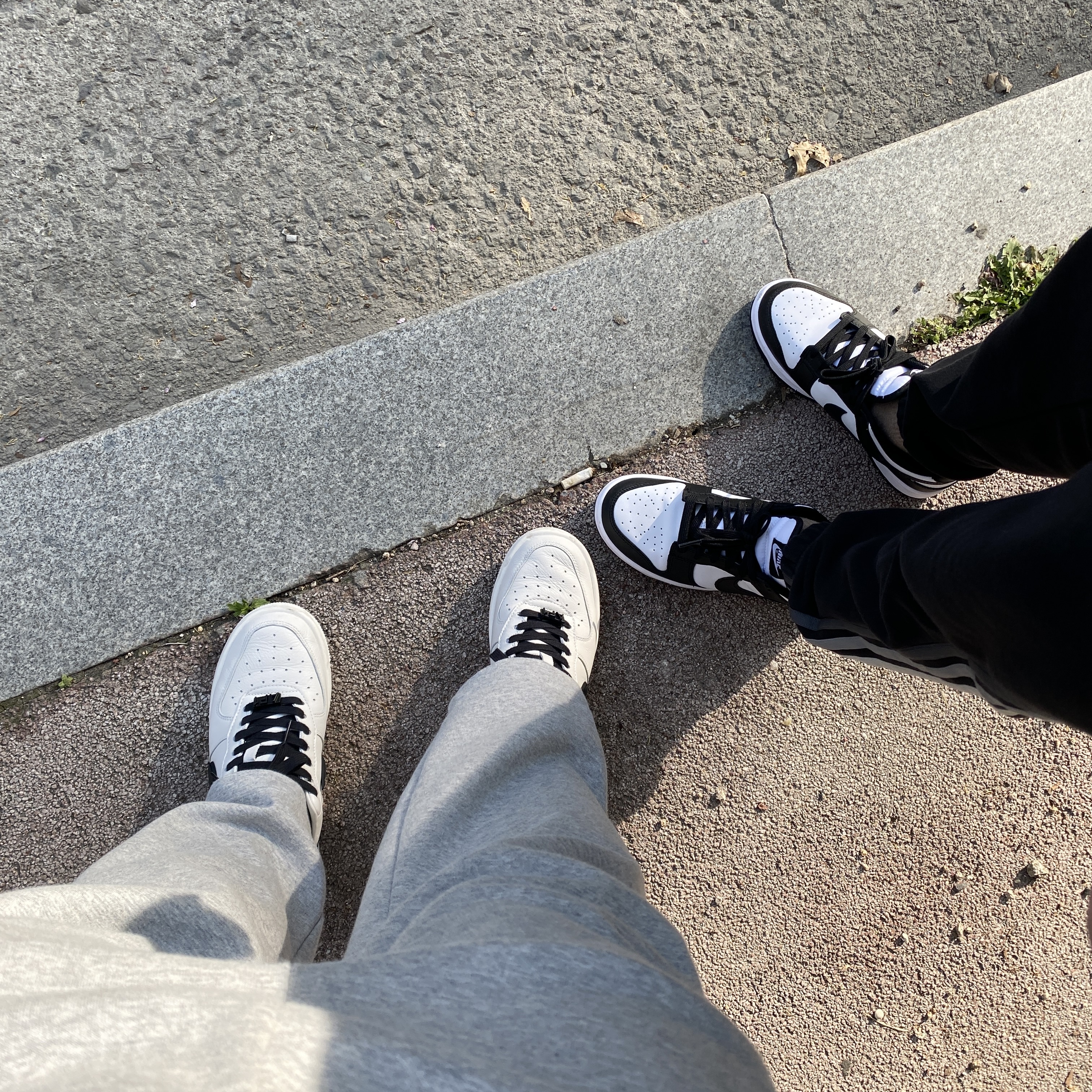 Nike x Ambush Air Force 1 Low SP Phantom, Nike Dunk Low Retro Black 착용 스타일