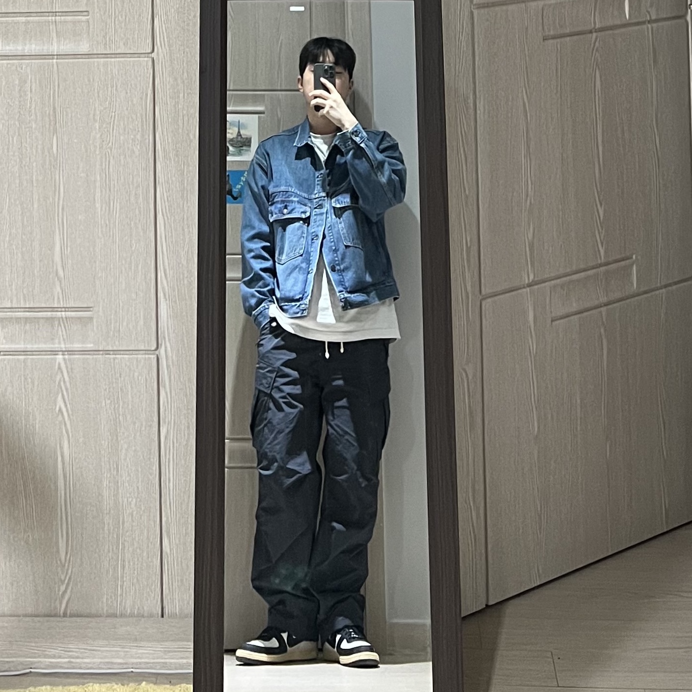 나이키 터미네이터 하이 블랙 앤 팬텀 착용 스타일
