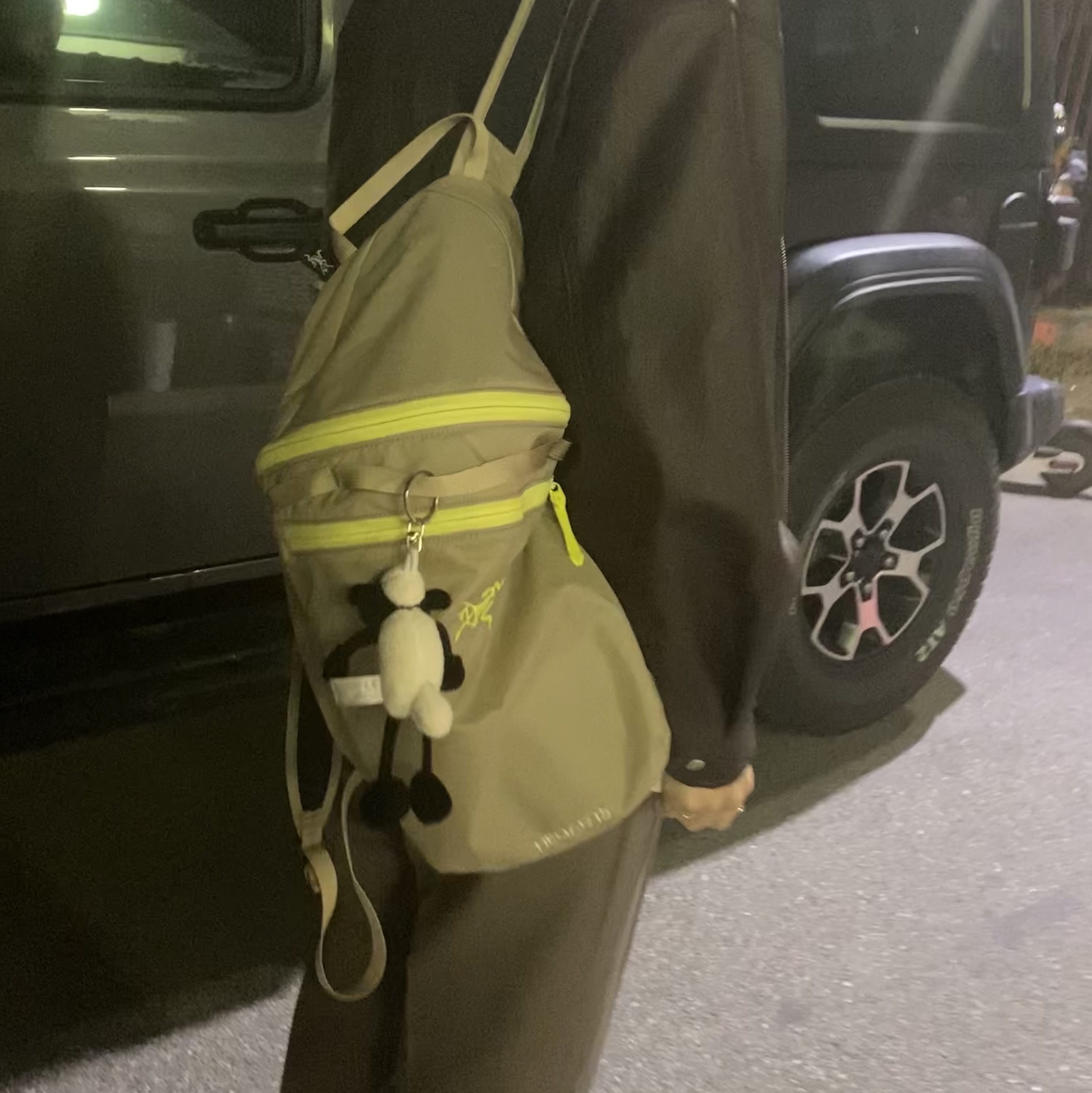 Arc'teryx Heliad 15 Backpack Wicker Sprint 착용 스타일