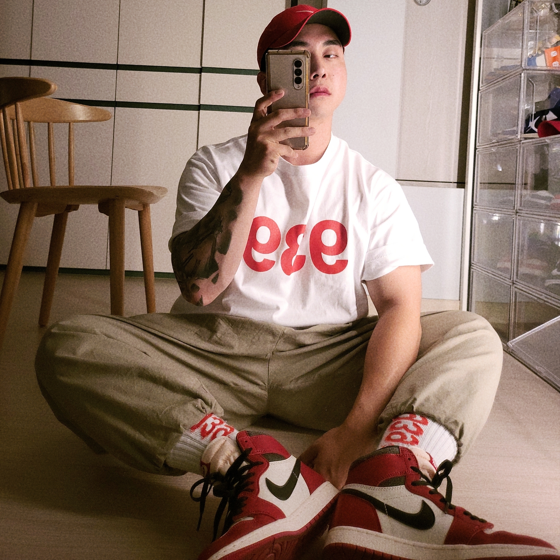Jordan 1 Retro High OG Chicago 2022 착용 스타일 - 3