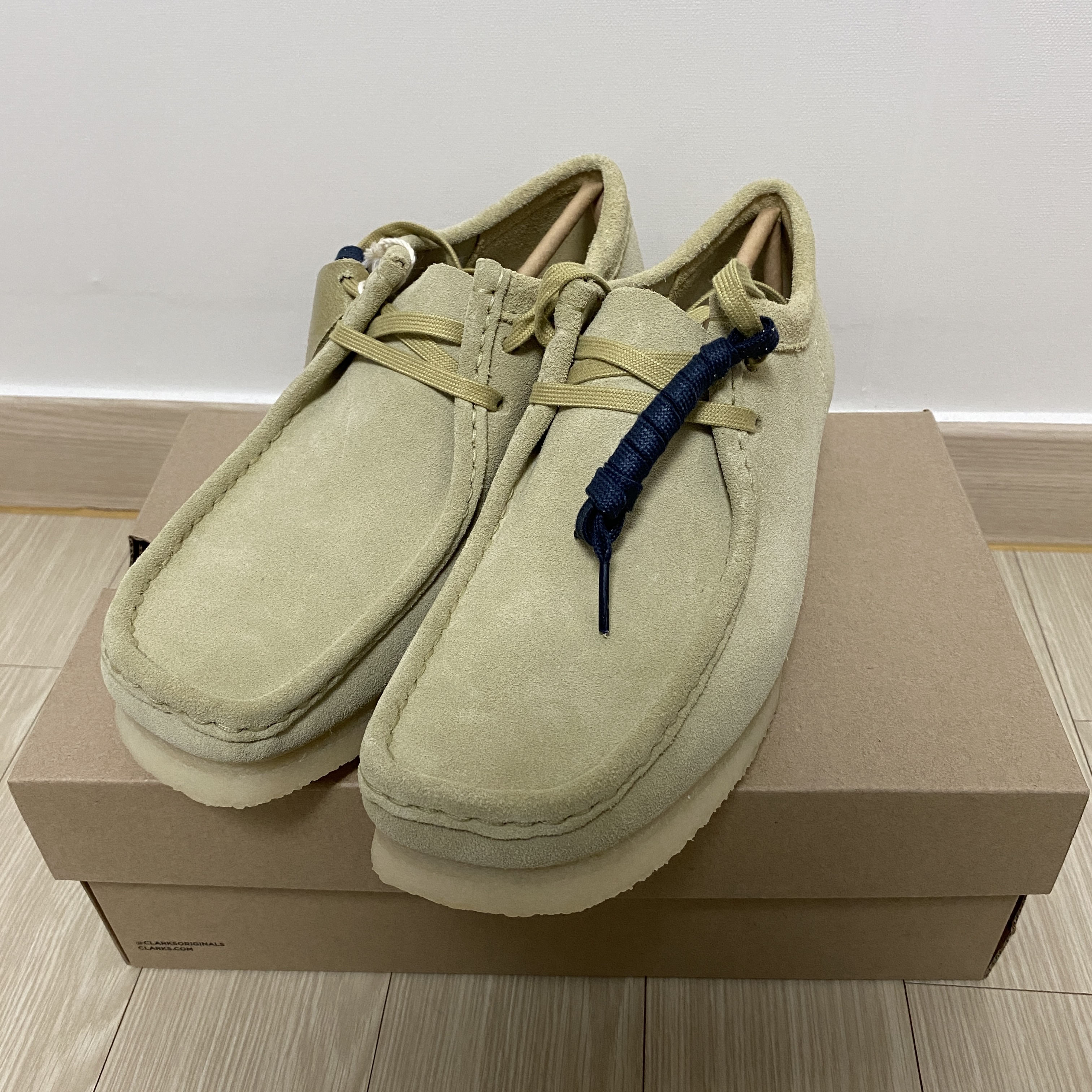 Clarks Wallabee Maple Suede 착용 스타일