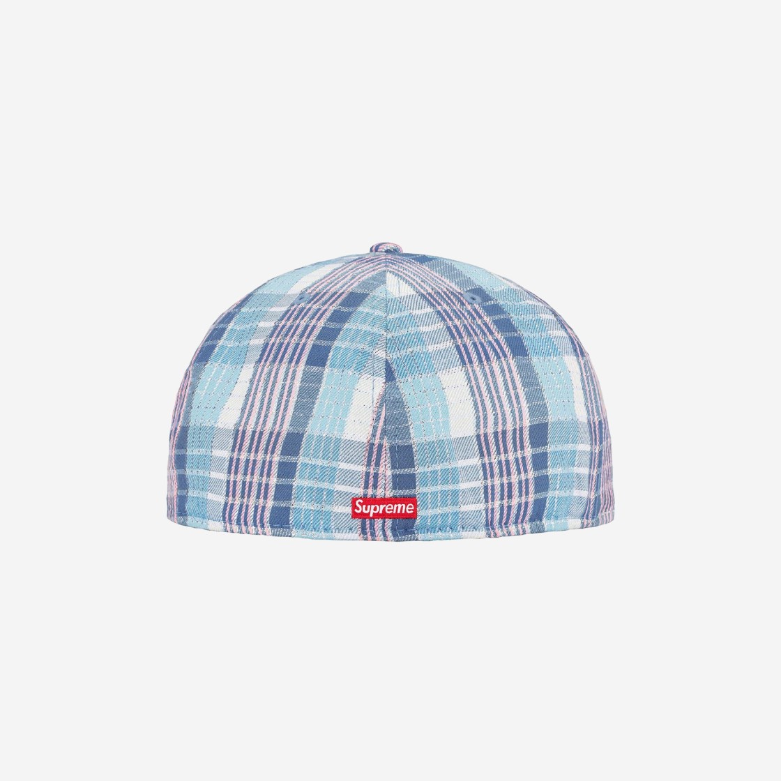 Supreme Metallic Plaid S Logo New Era Light Blue - 23SS 상세 이미지 2