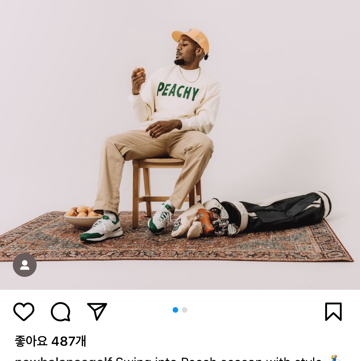New Balance 997 Golf White Green 착용 스타일 - 1