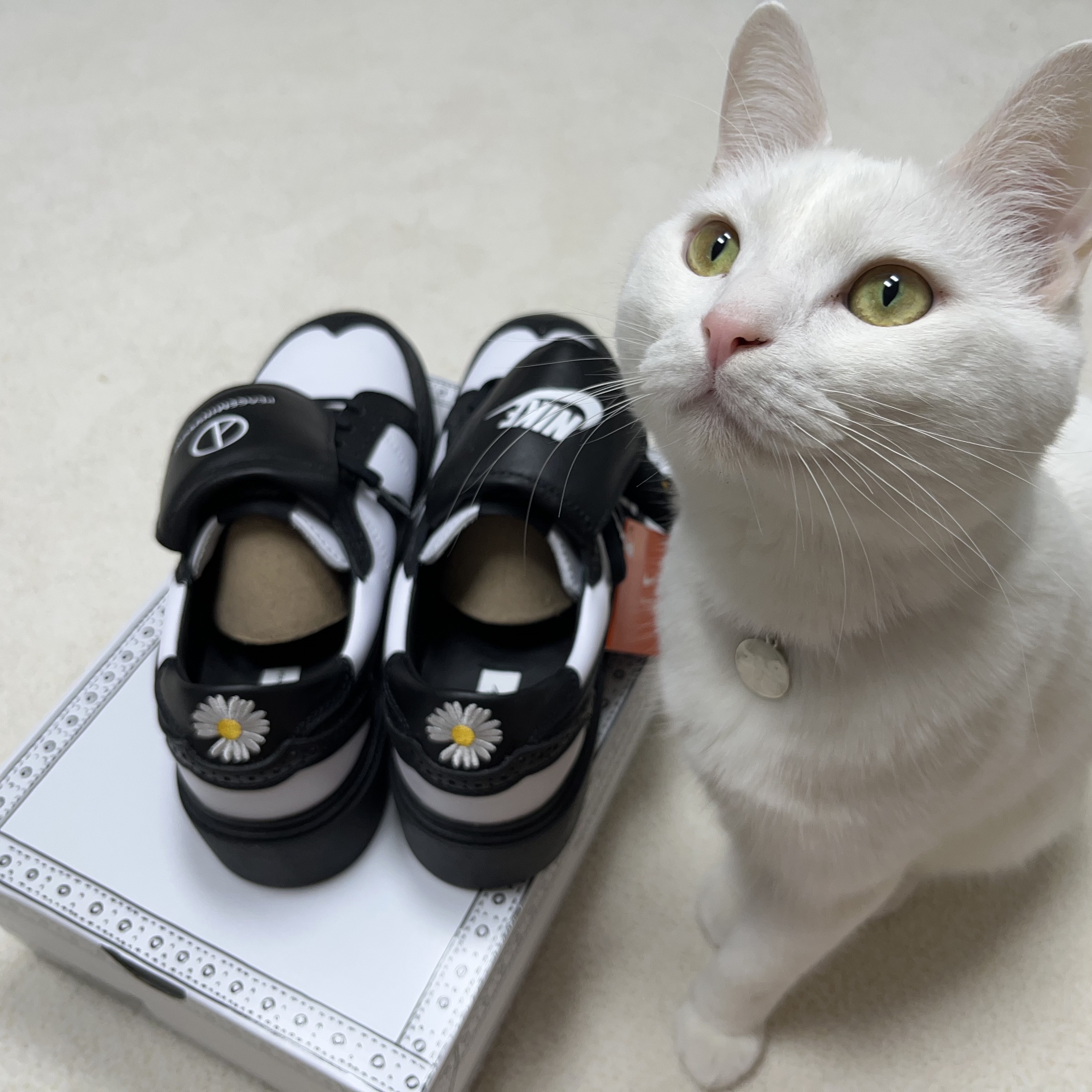 Nike x Peaceminusone Kwondo1 Black and White 착용 스타일 - 1