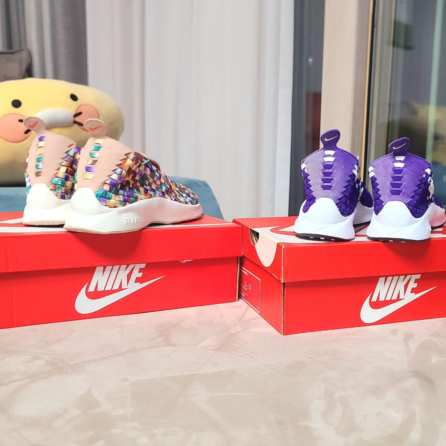 Nike Air Woven Fossil Stone 착용 스타일 - 4