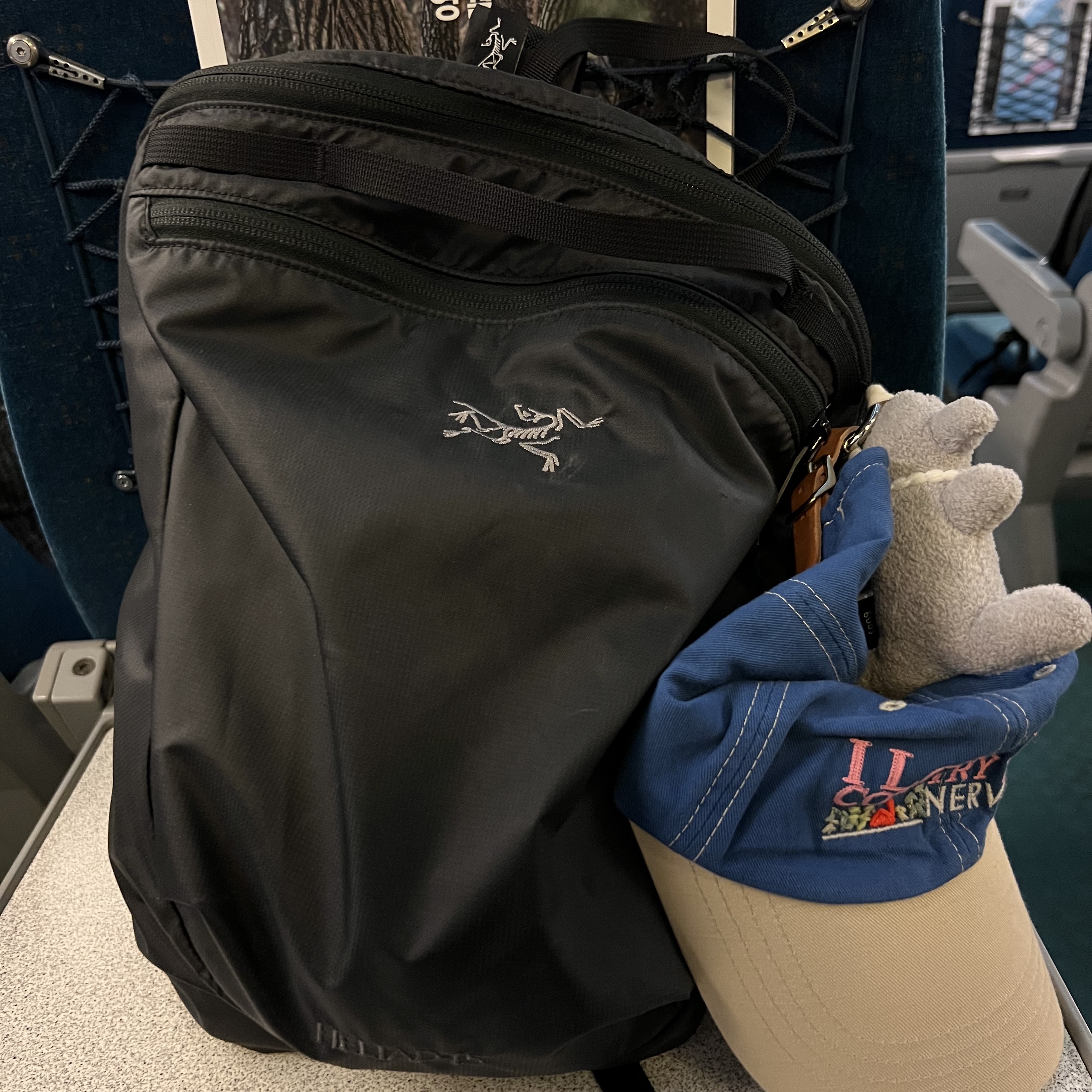 Arc'teryx Heliad 15 Backpack Black 착용 스타일