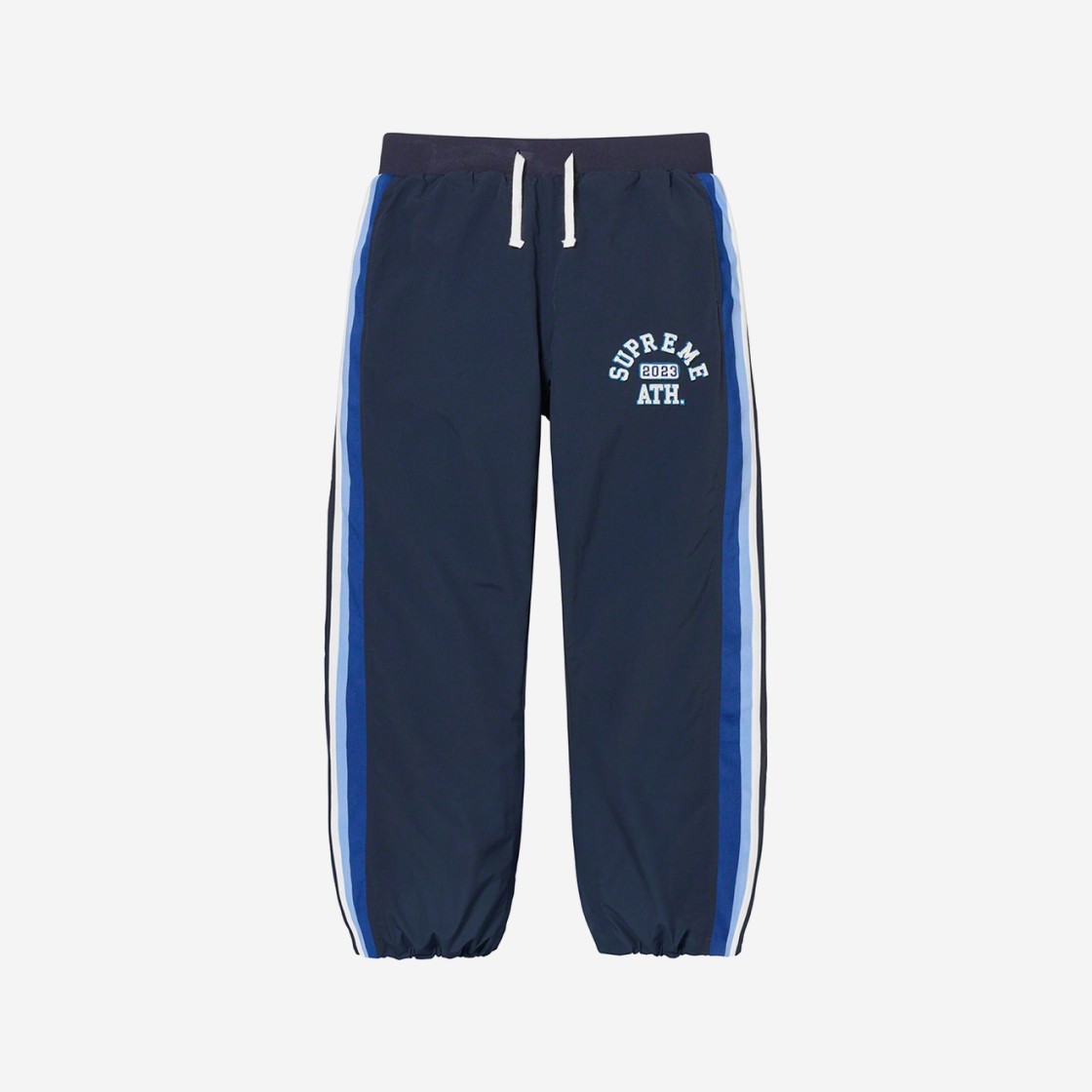 Supreme Applique Track Pants Navy - 23SS 상세 이미지 1