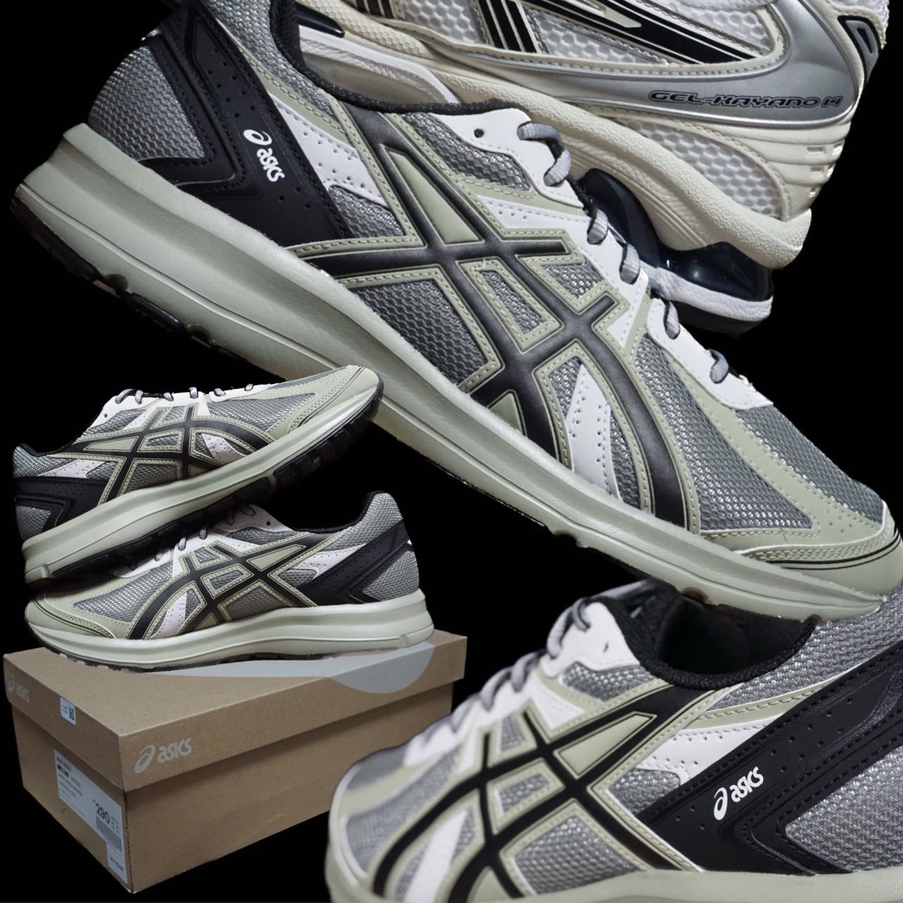Asics Jog 100 S Sheet Rock - 2E Wide 착용 스타일