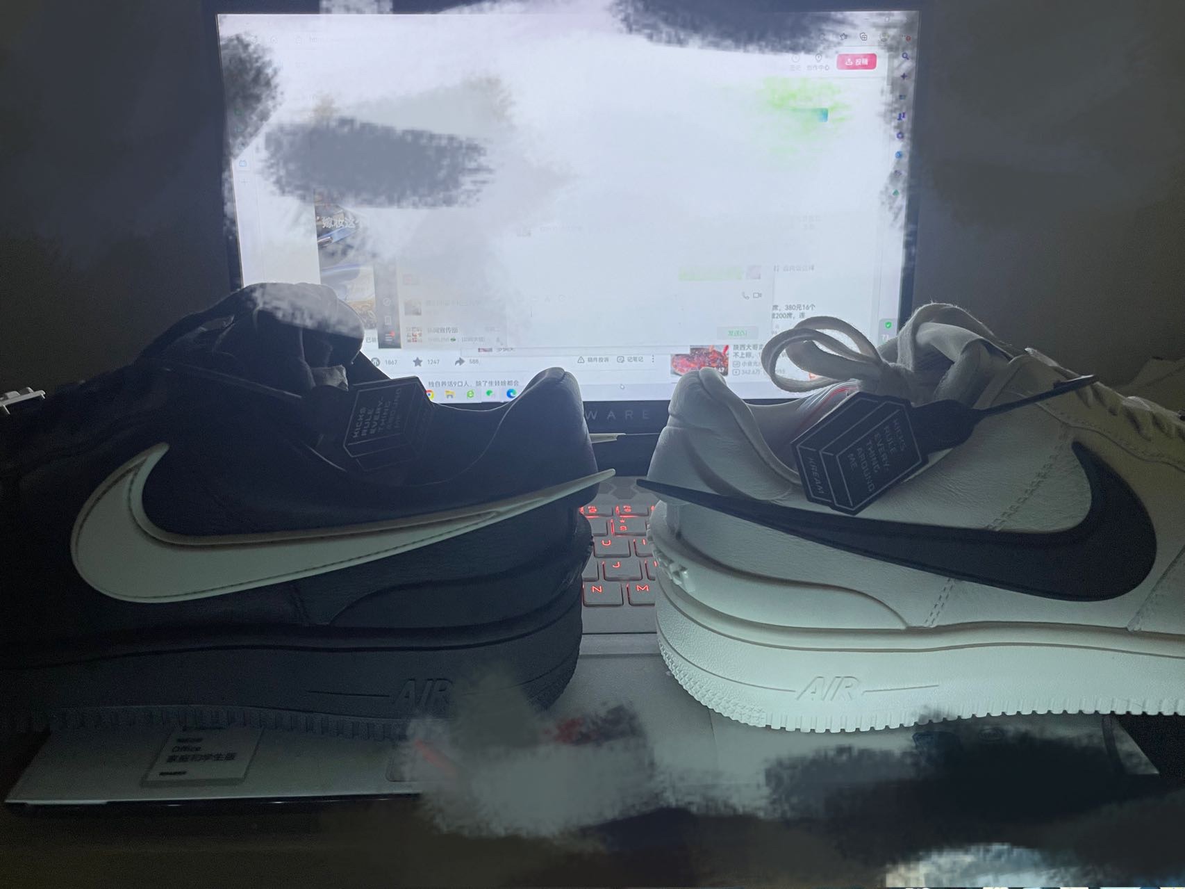 Nike x Ambush Air Force 1 Low SP Black 착용 스타일