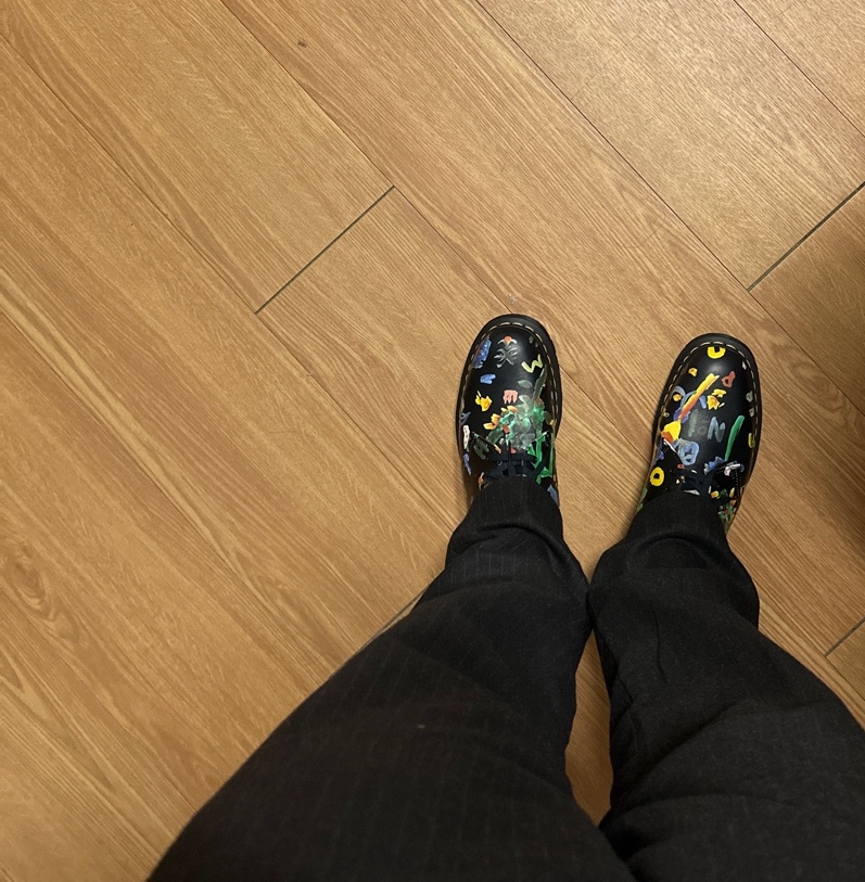 Dr. Martens x Supreme x Yohji Yamamoto 1461 3-Eye Shoe Black 착용 스타일