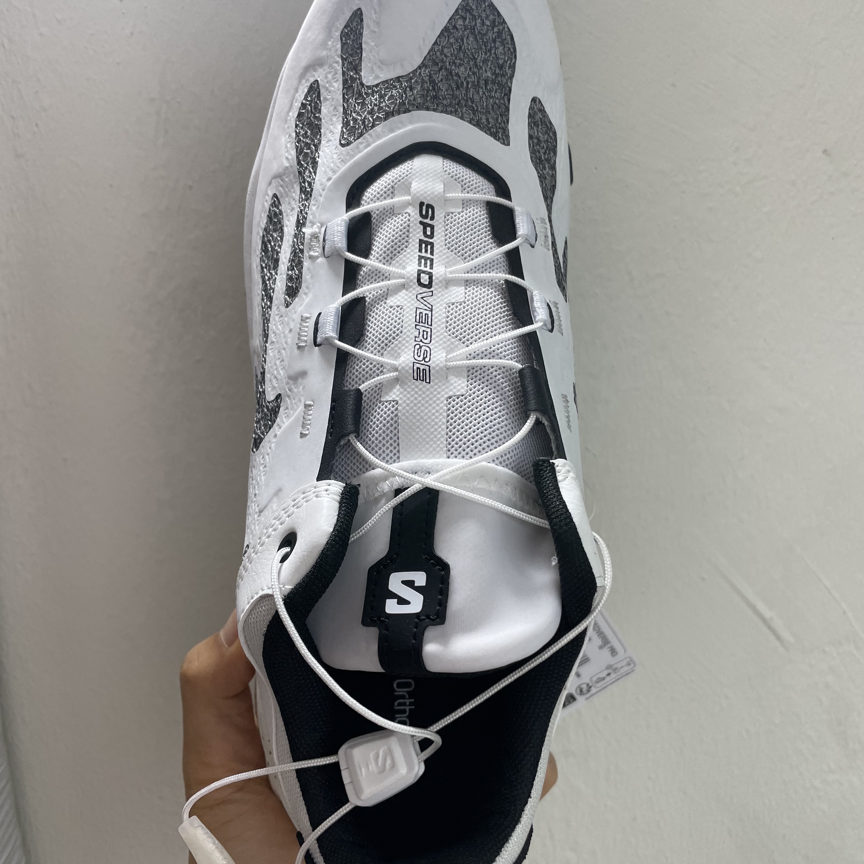 Salomon Speedverse PRG White Vanilla Ice 착용 스타일 - 2