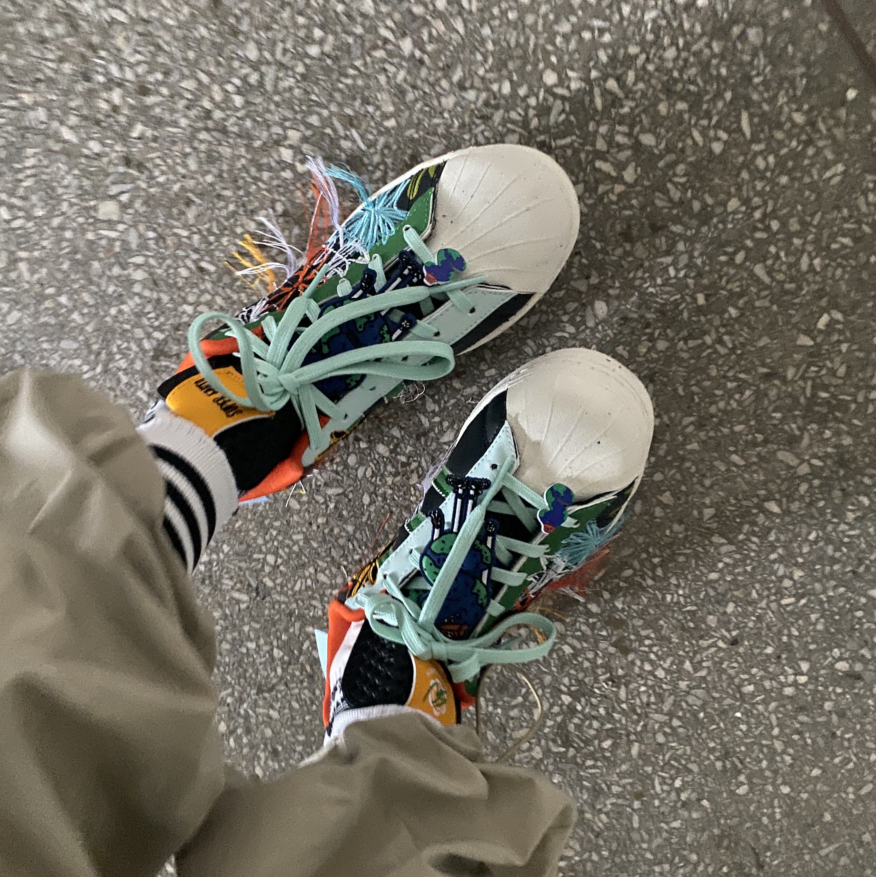 Adidas x Sean Wotherspoon Superstar Superearth Black 착용 스타일
