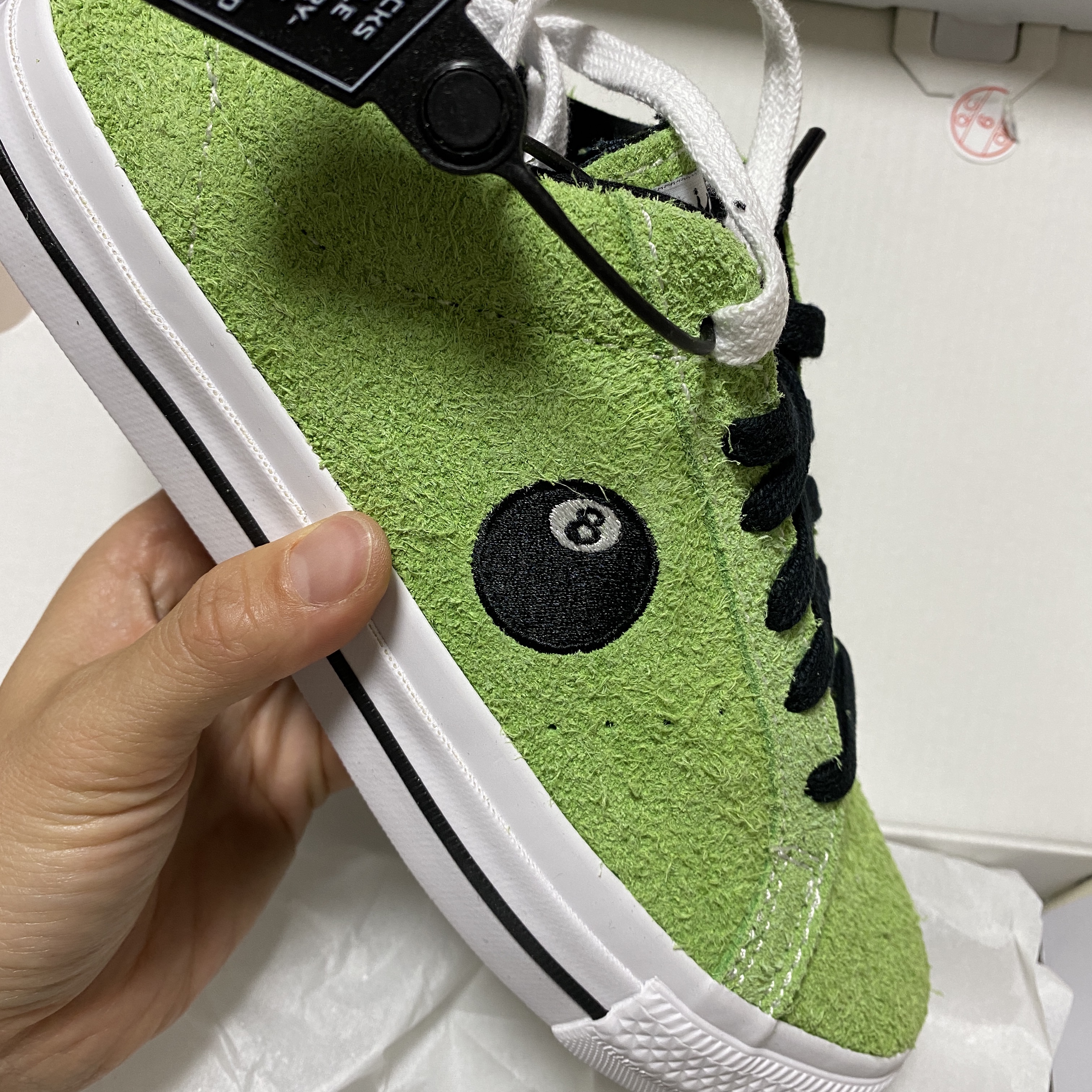 Converse x Stussy One Star Pro Ox 8 Ball Green 착용 스타일 - 2