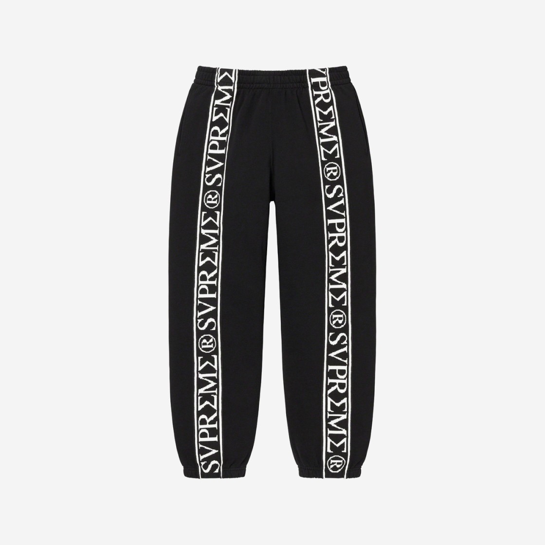 Supreme Roman Sweatpants Black - 23SS 상세 이미지 1