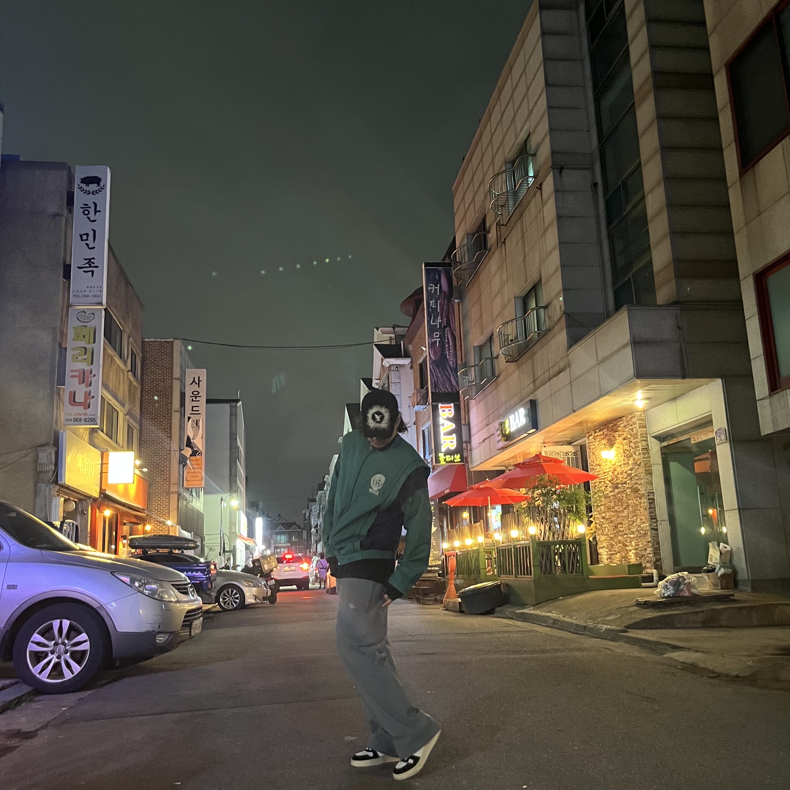 Sansan Gear Cubic Pants Teal - 23SS 착용 스타일 - 1