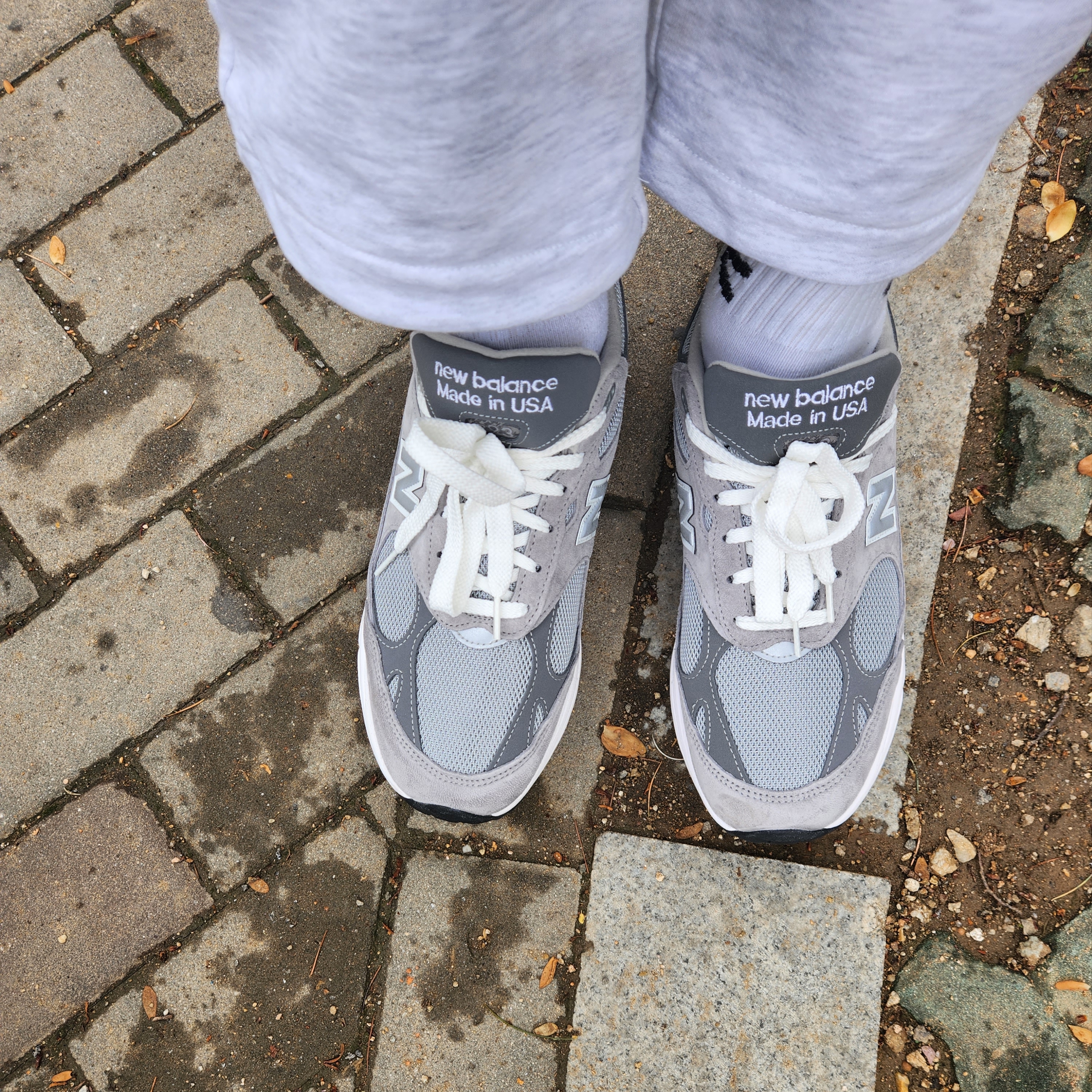 New Balance 993 Made in USA Grey - D Standard 착용 스타일