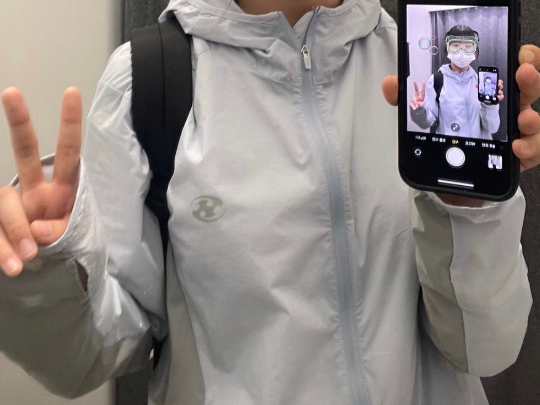 Sansan Gear Air Dash Jacket Sky Blue - 23SS 착용 스타일