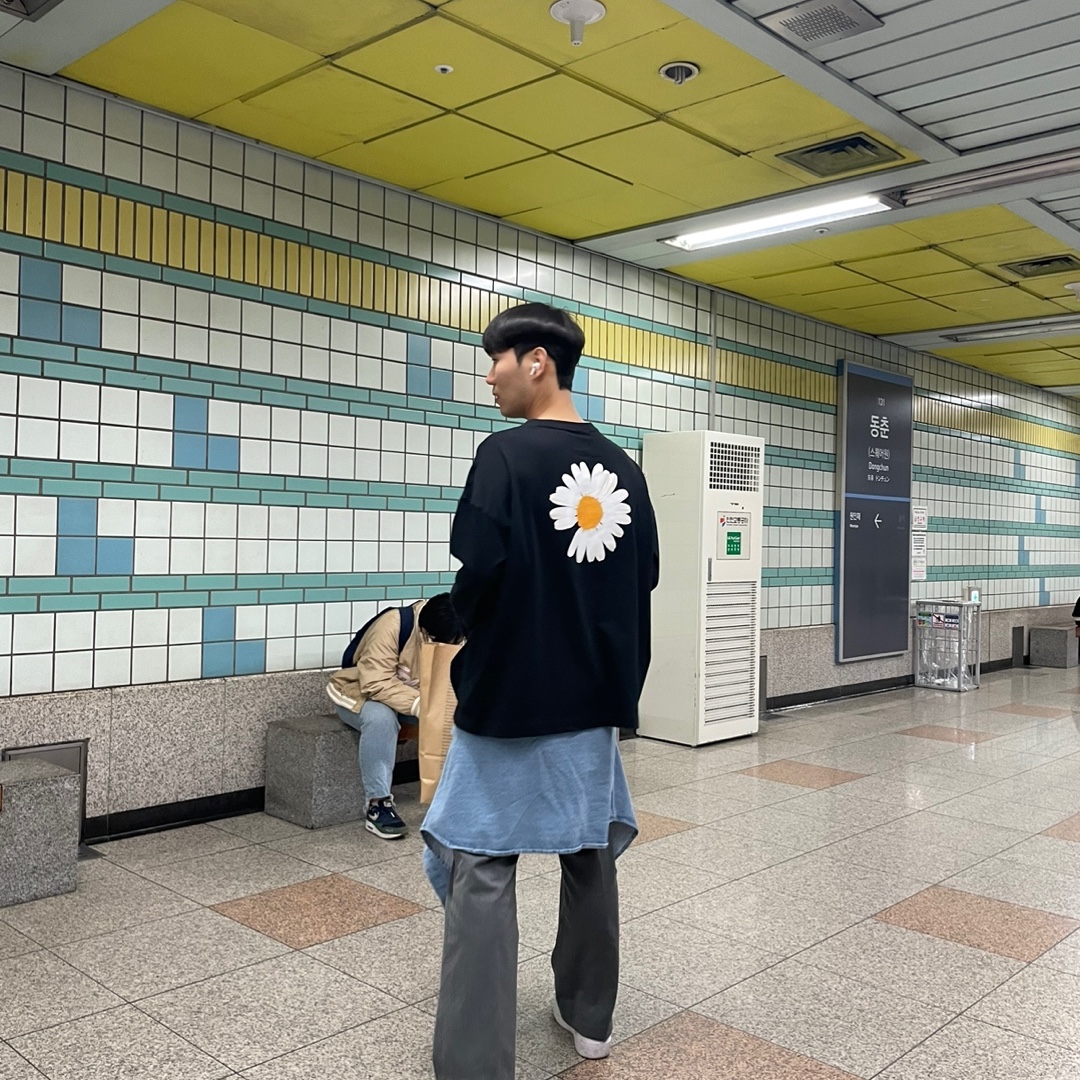 Nike x Peaceminusone LS T-Shirt Black (DR0098-010) 착용 스타일