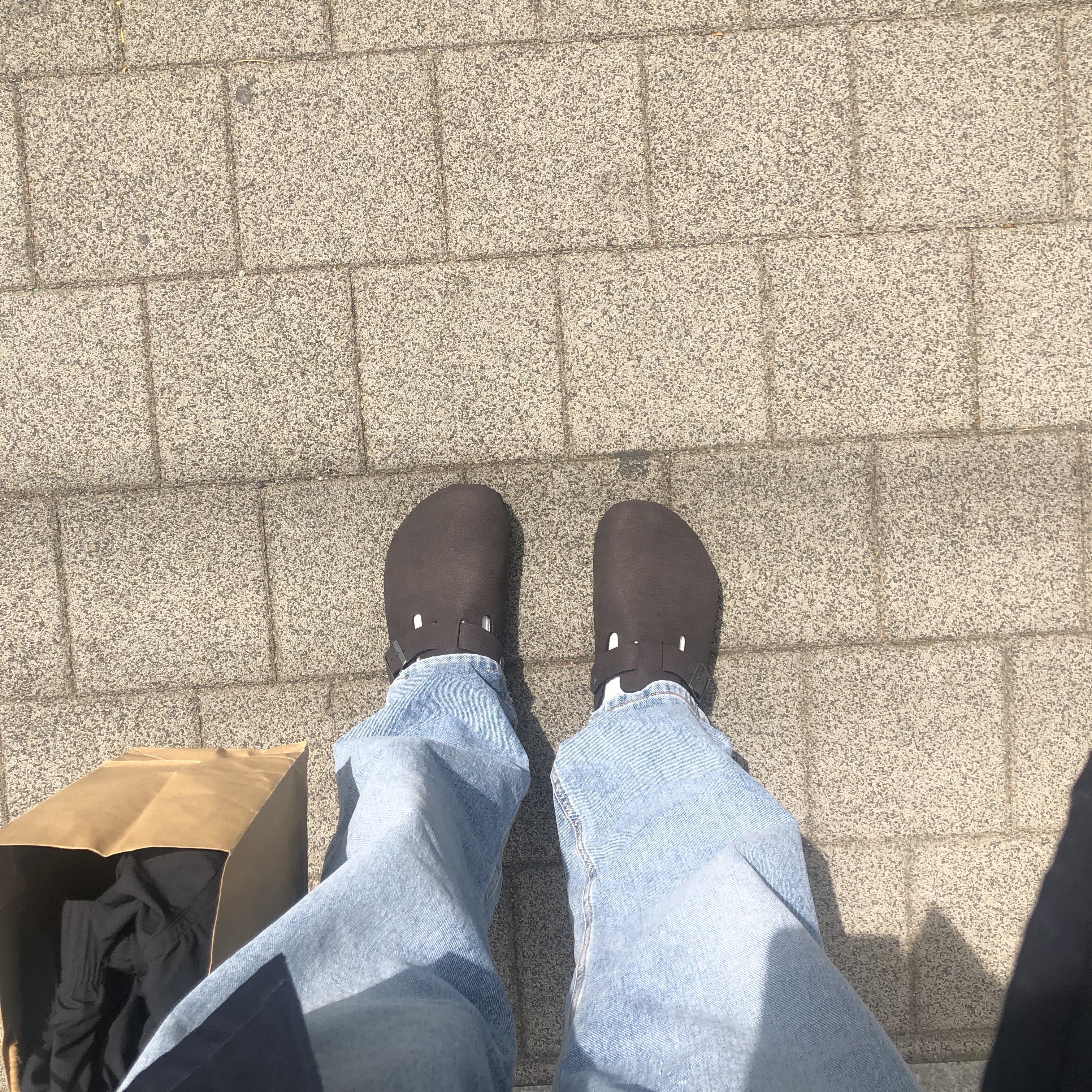 Birkenstock Boston Soft Footbed Mocha - Regular 착용 스타일