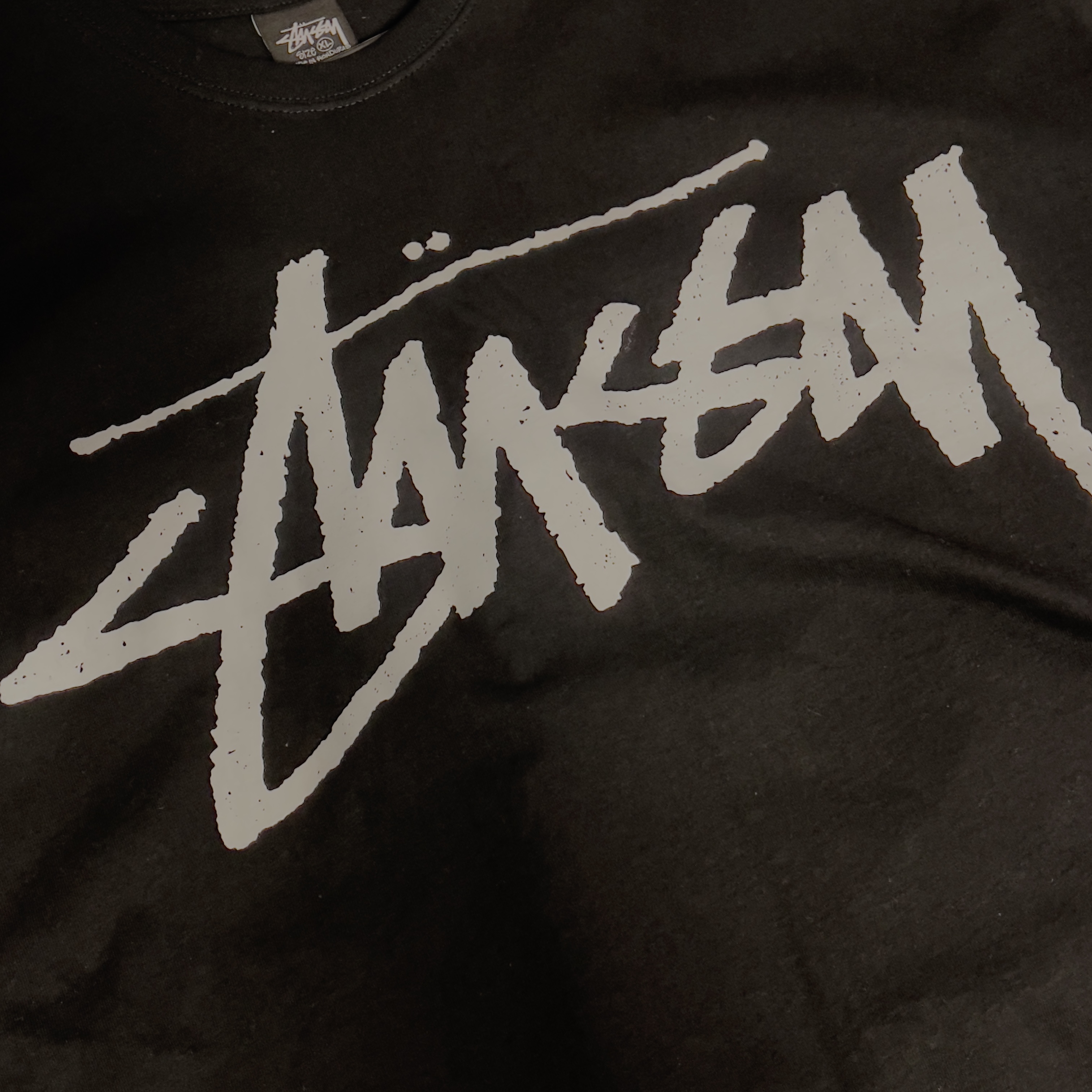 Stussy Big Stock T-Shirt Black 착용 스타일