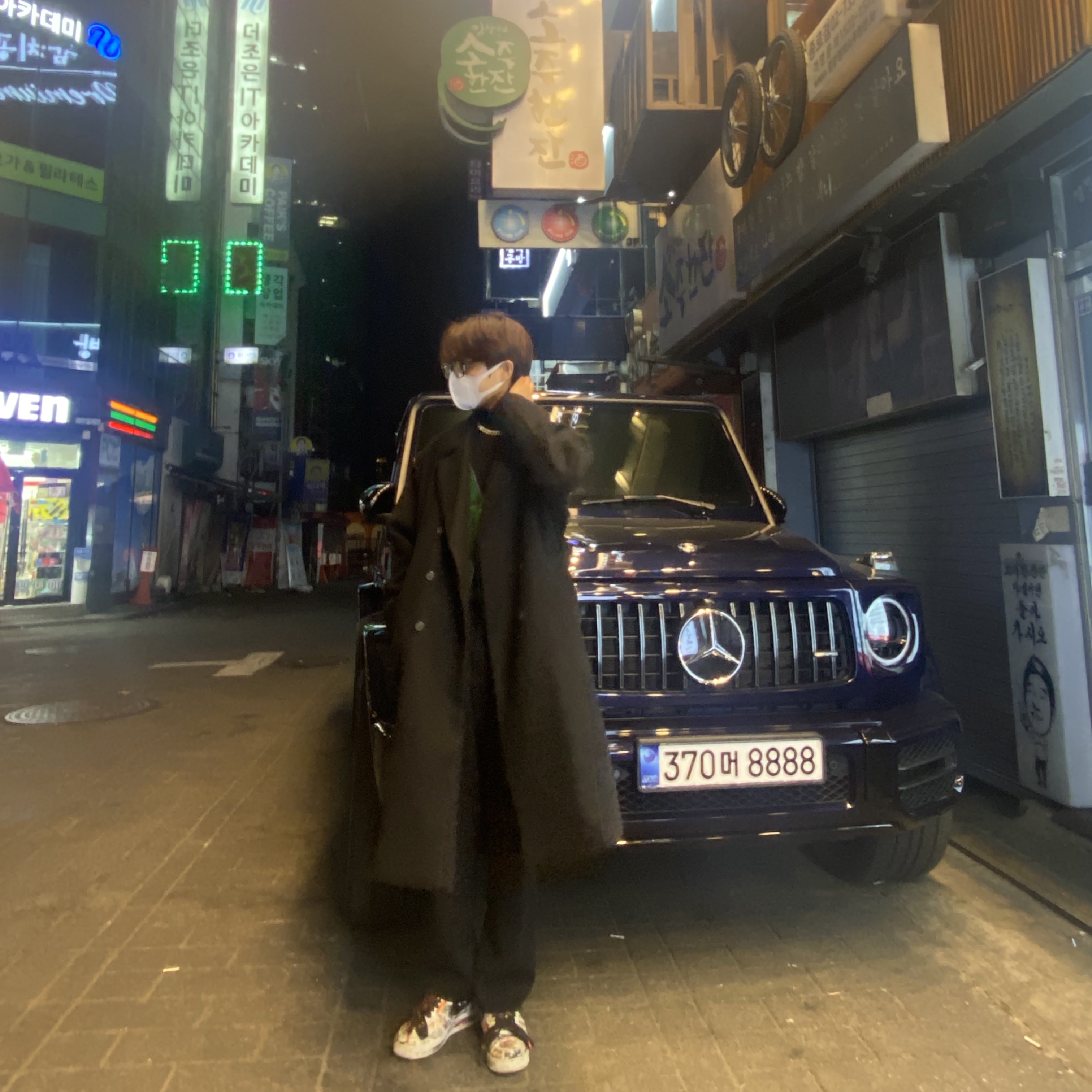 나이키 x 피스마이너스원 퀀도1 블랙 앤 화이트 착용 스타일 - 2