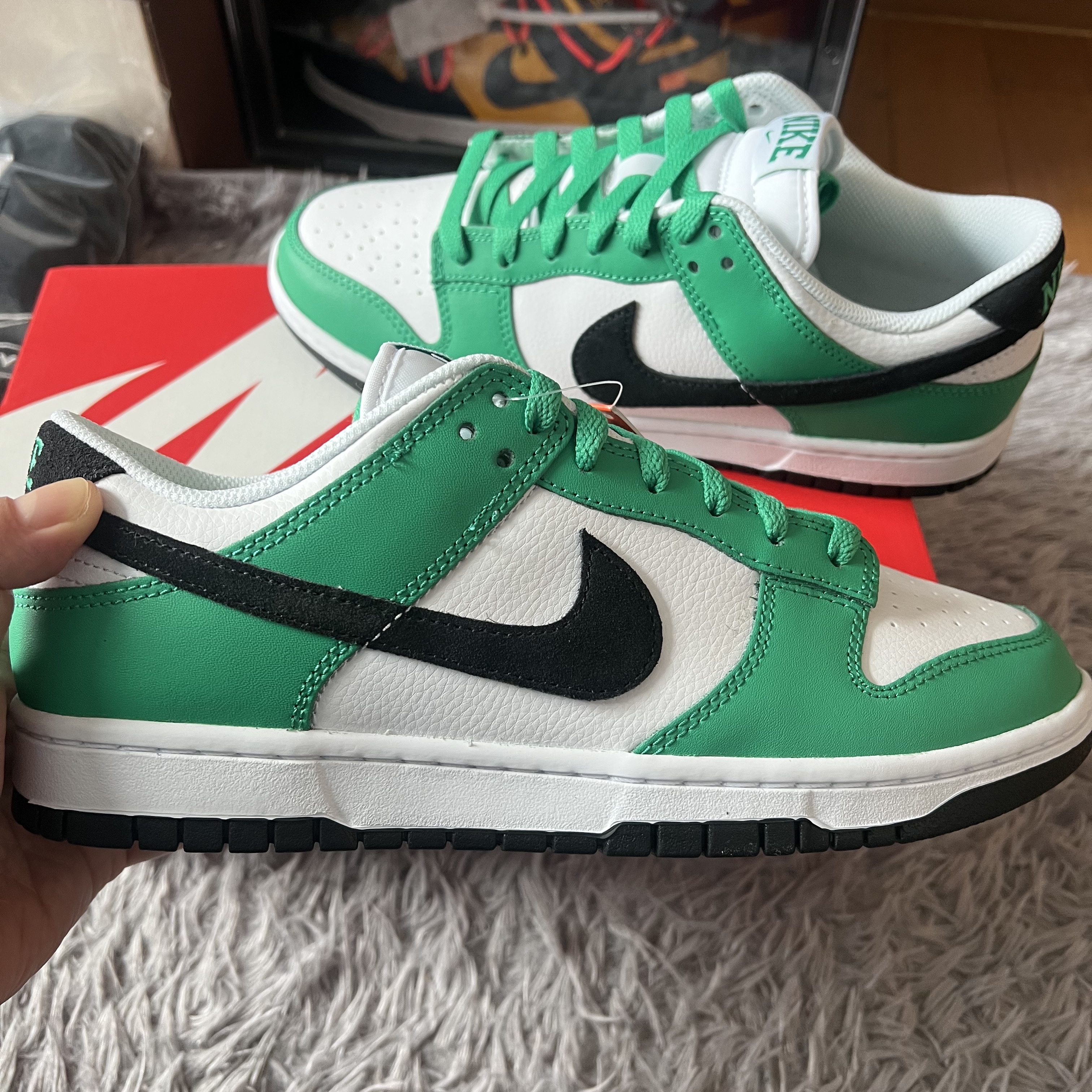 Nike Dunk Low White Green, Nike x Ben & Jerry's SB Dunk Low Chunky Dunky 착용 스타일 - 2