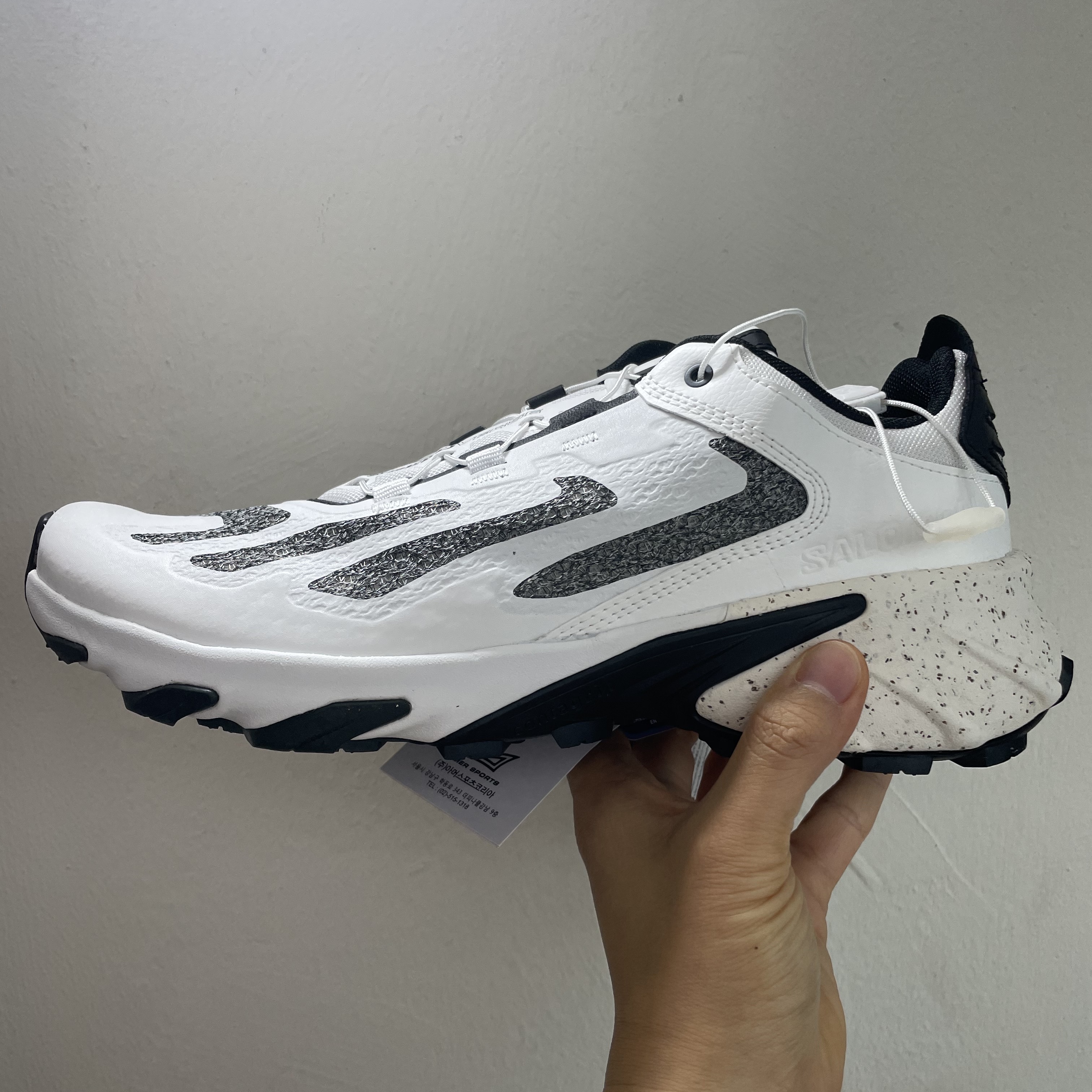 Salomon Speedverse PRG White Vanilla Ice 착용 스타일 - 1