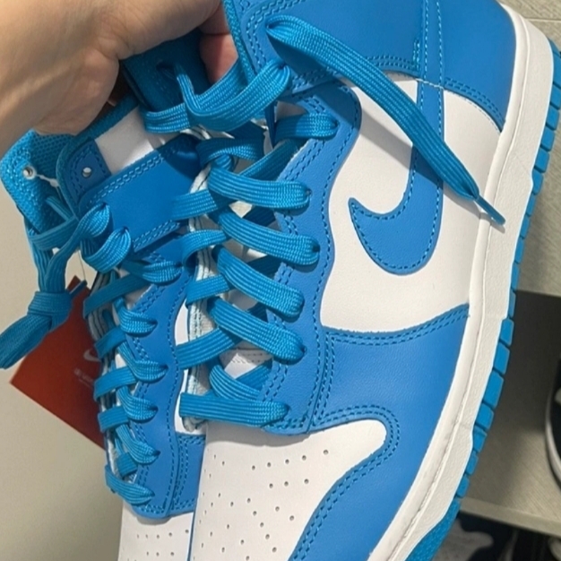 Nike Dunk High Retro Championship Blue 착용 스타일
