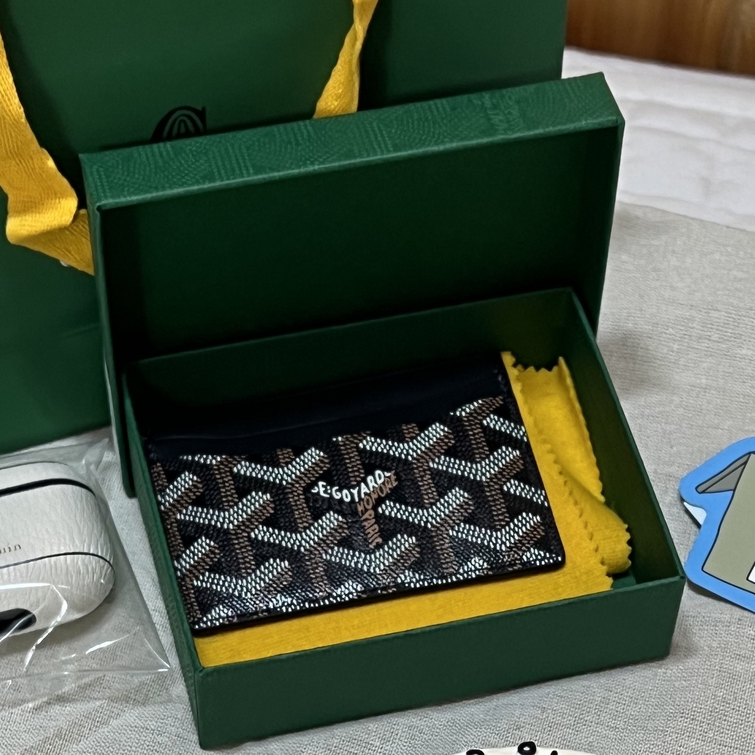 Goyard Saint Sulpice Card Holder Black 착용 스타일