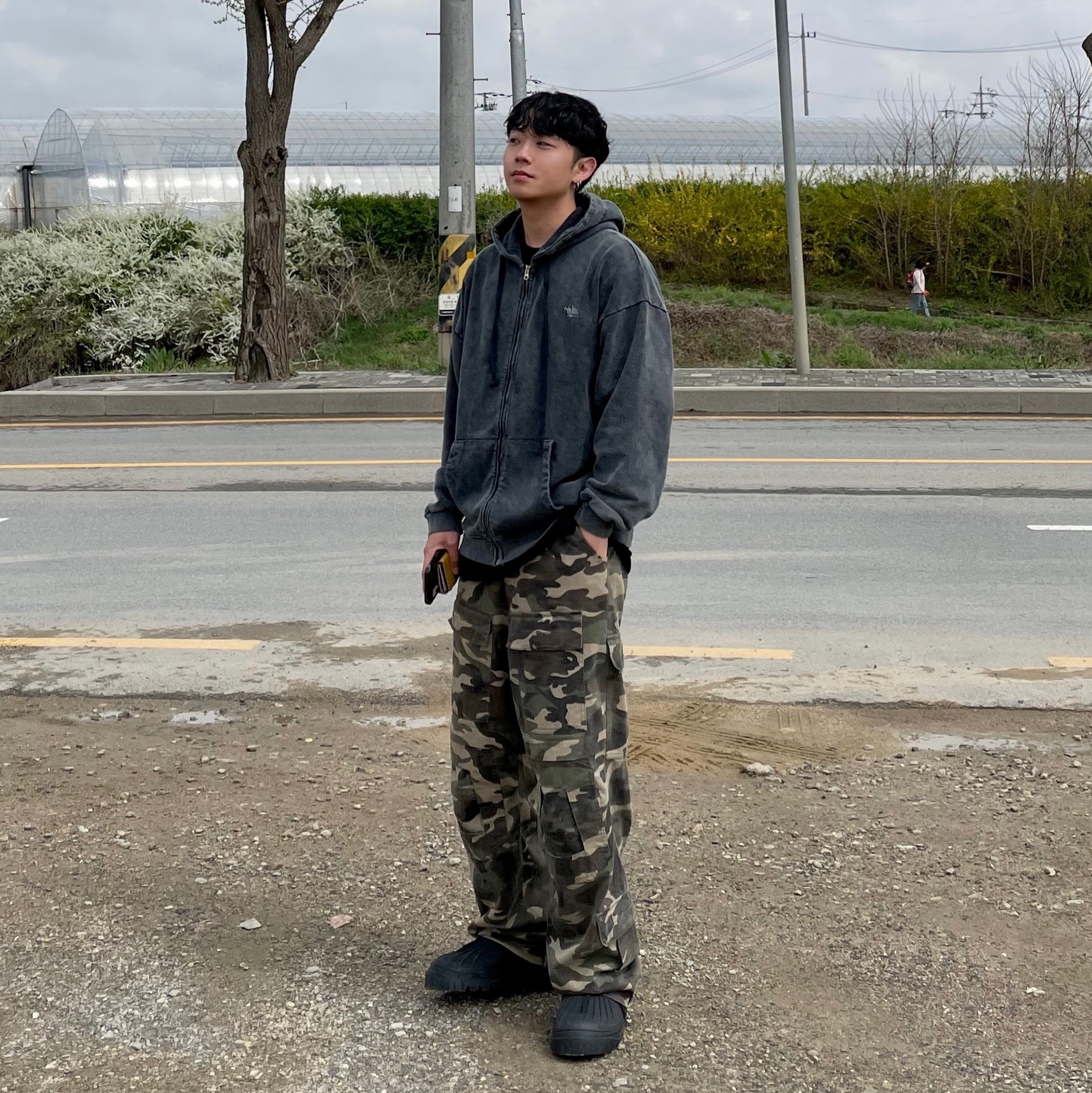 Project G/R Tactical Cargo Pants Camo 착용 스타일