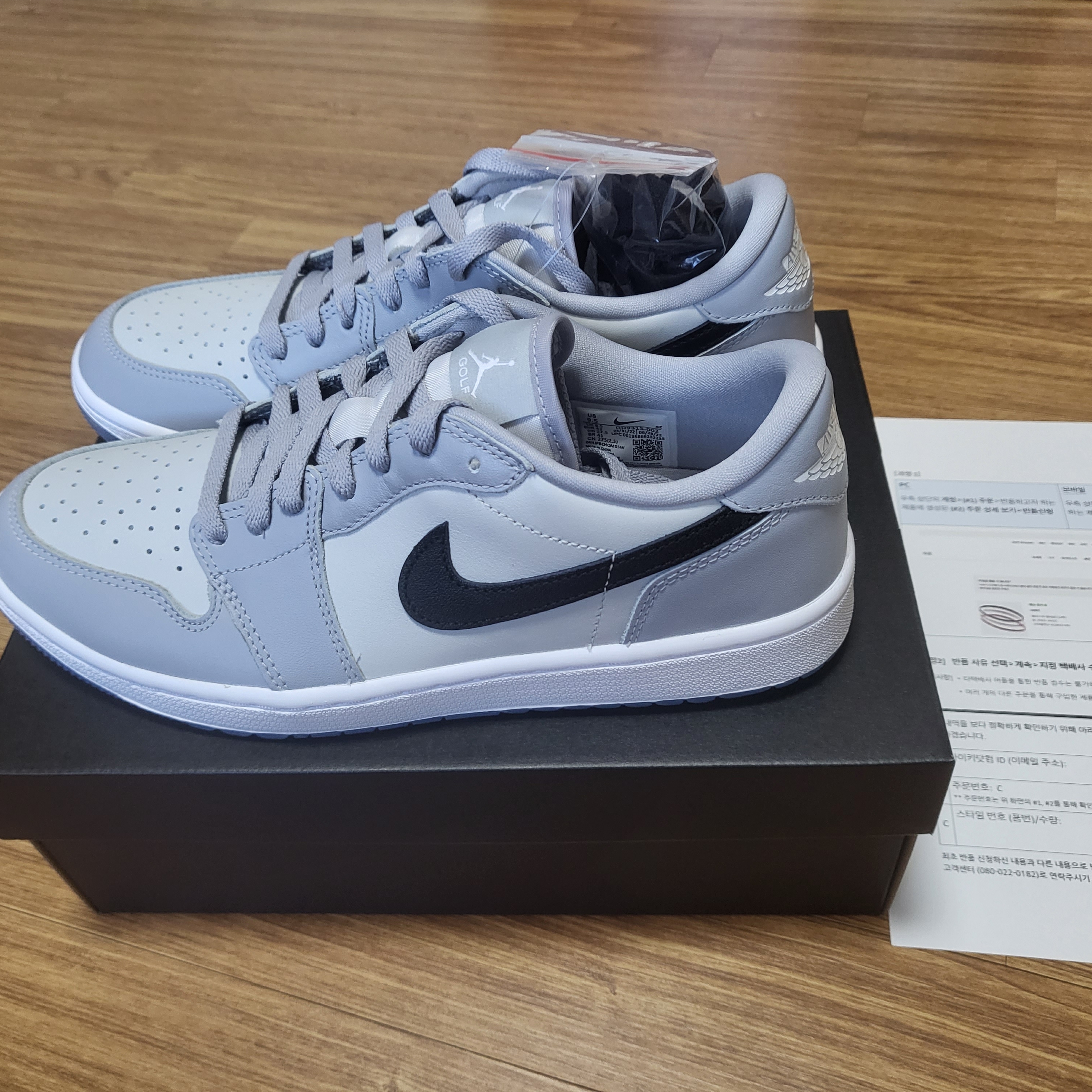 Jordan 1 Low Golf Wolf Grey 착용 스타일