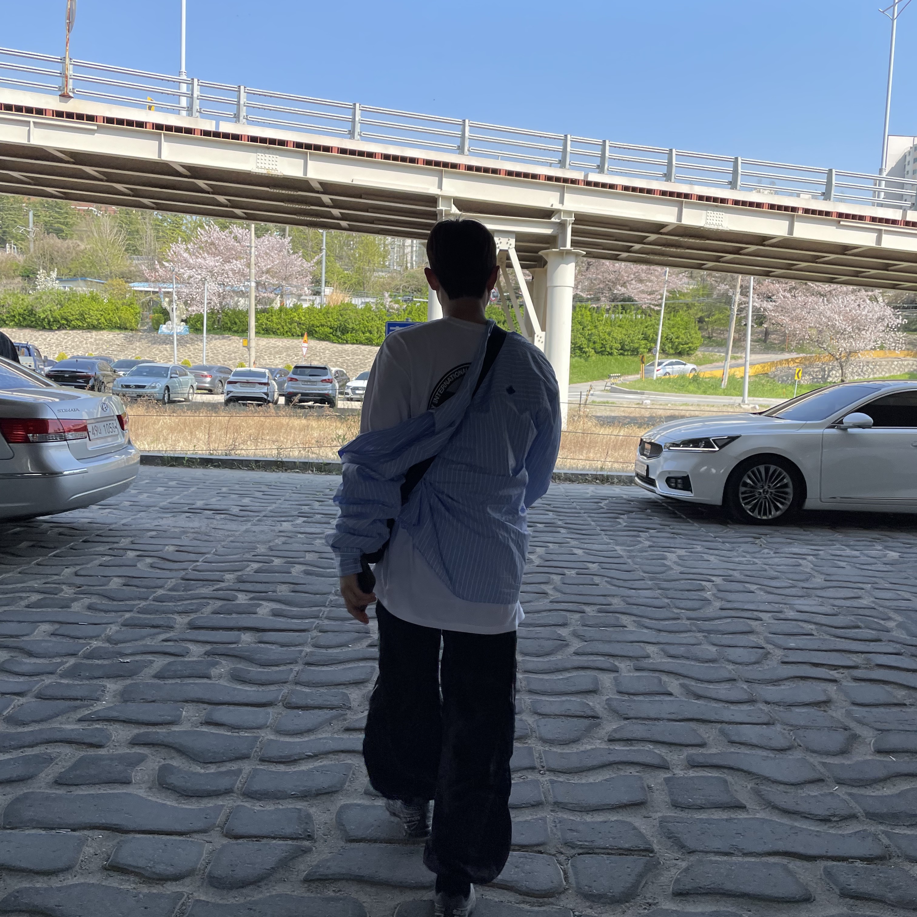 자라 x 아더에러 스트라이프 포플린 셔츠 스트라이프 착용 스타일