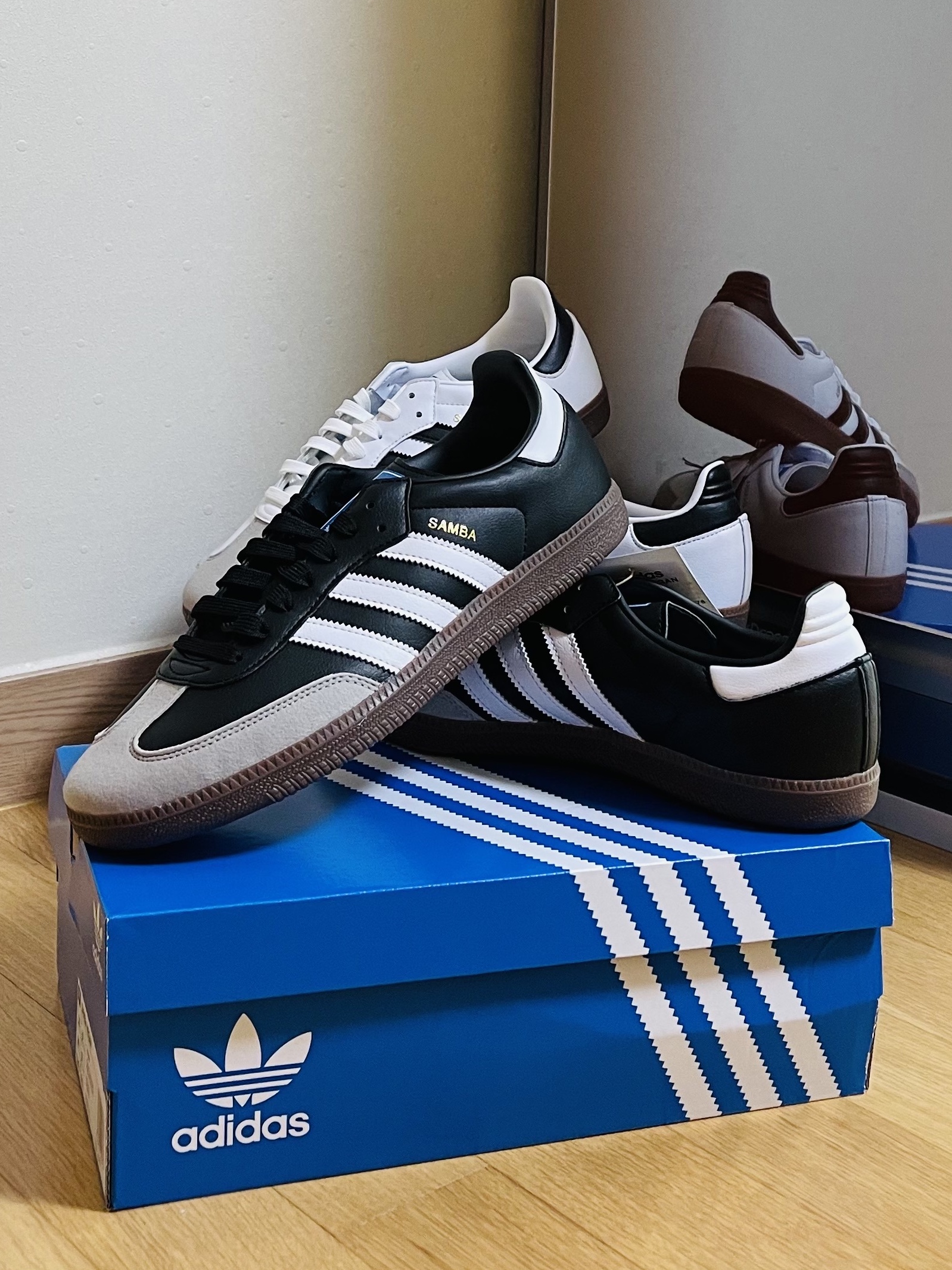 Adidas Samba Vegan Black White, Adidas Samba Vegan White Black 착용 스타일