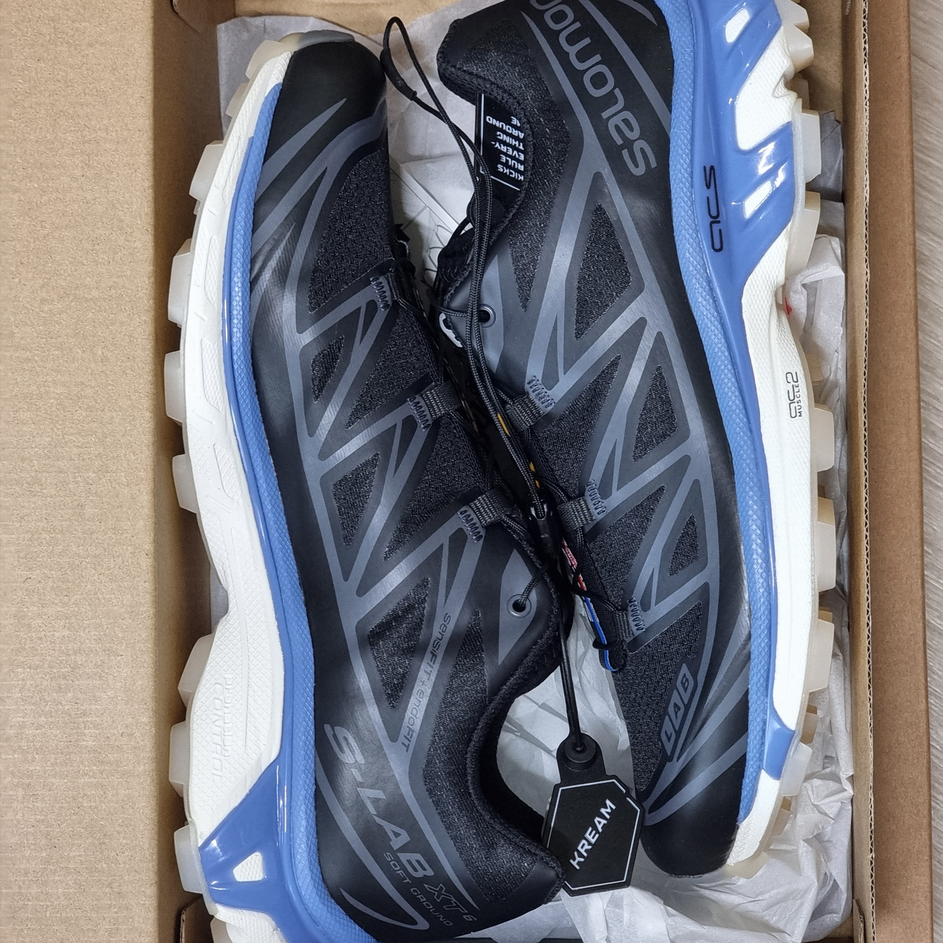 Salomon XT-6 Clear Black Riviera 착용 스타일 - 1