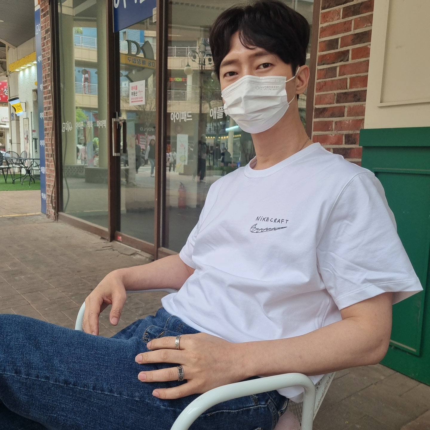 Nike x Tom Sachs Nikecraft Studio T-Shirt White 착용 스타일