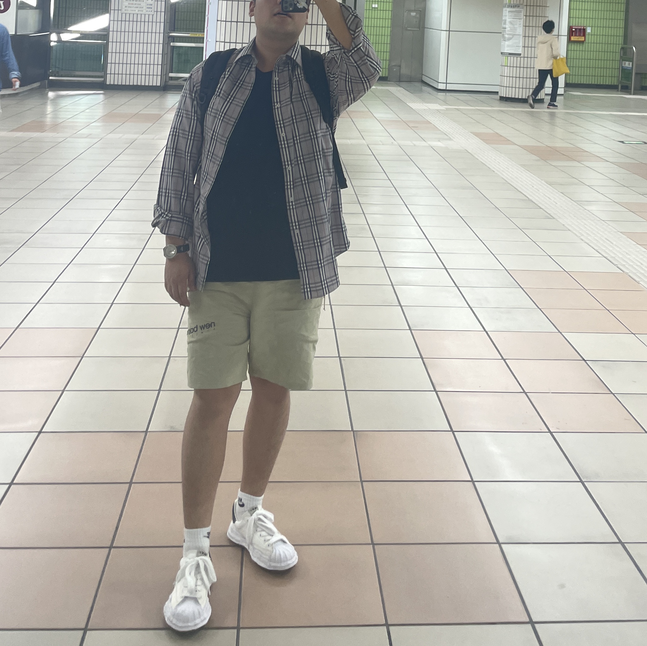 Maison Mihara Yasuhiro Blakey OG Sole Canvas Low-top Sneakers White 착용 스타일