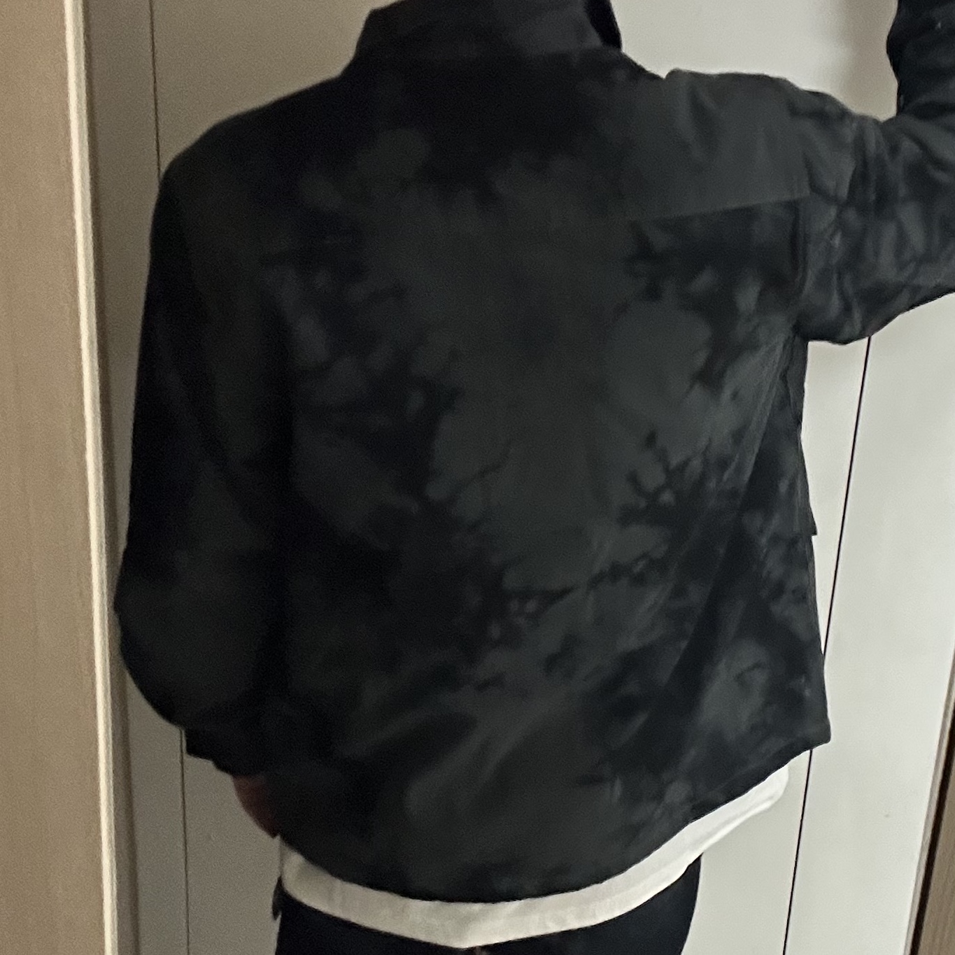 Palace x Porter Jacket & Pocket Bag Black 착용 스타일 - 3