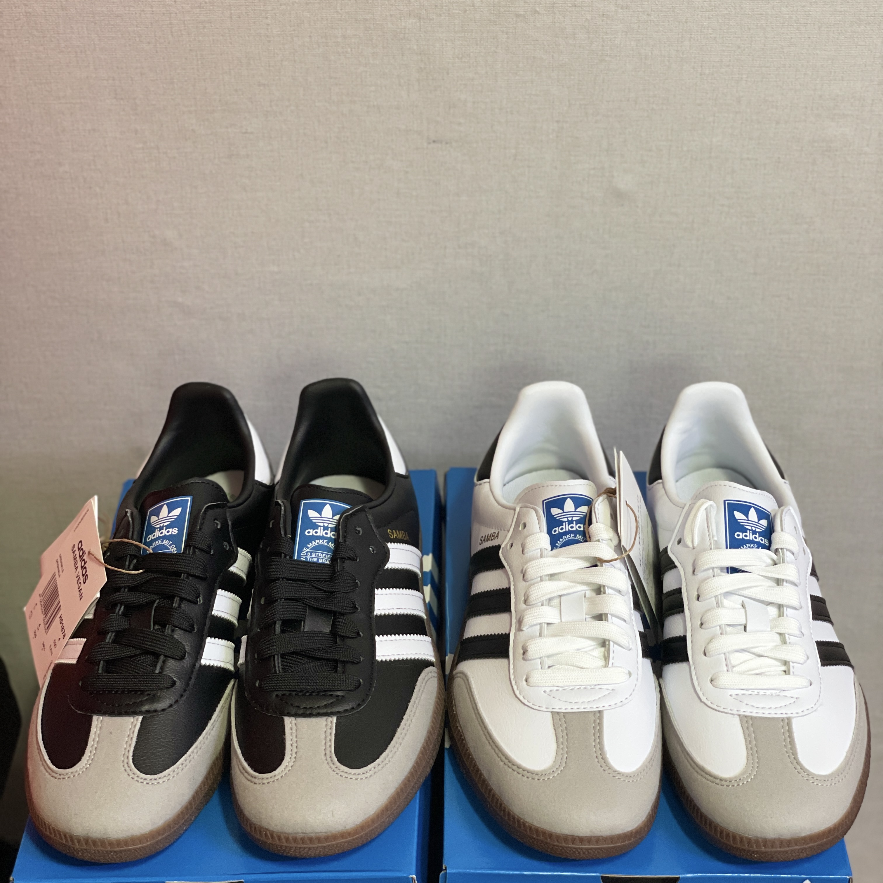 Adidas Samba Vegan White Black 착용 스타일 - 3